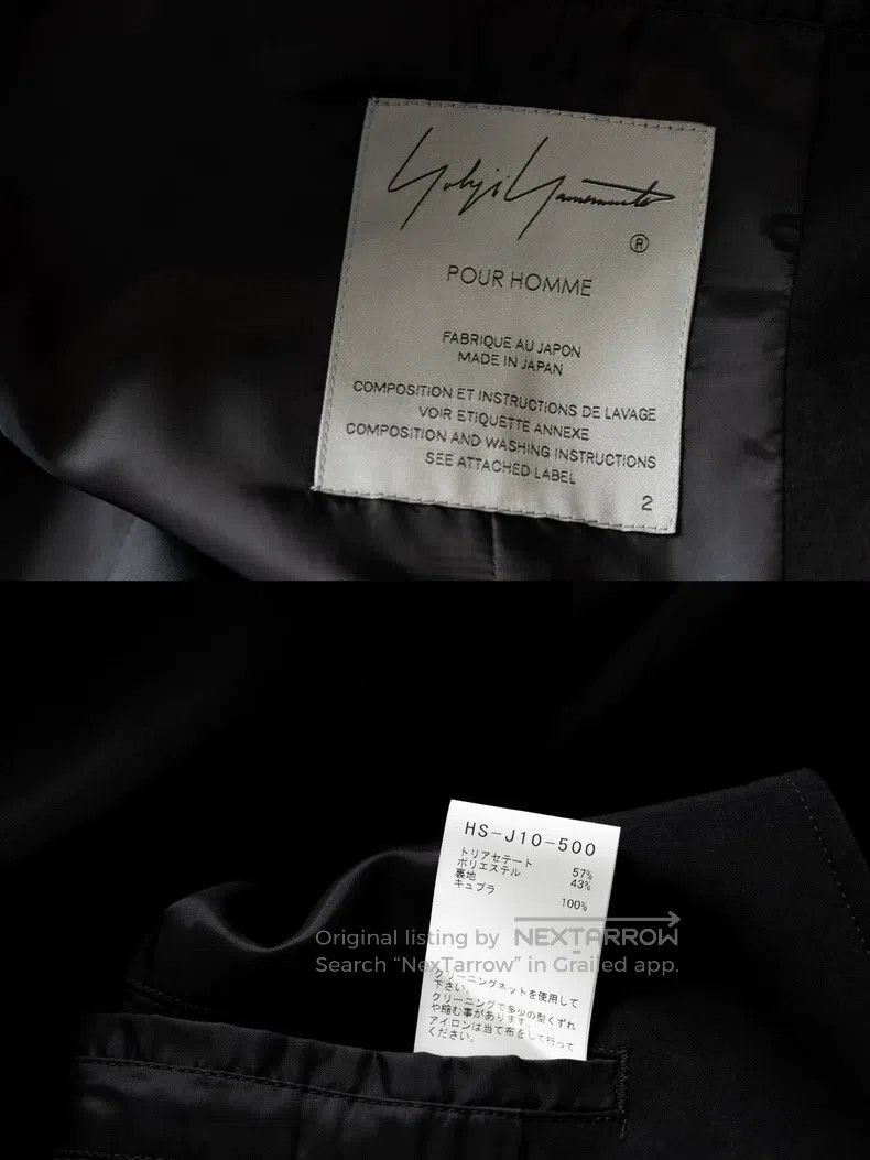 Yohji Yamamoto Yohji Yamamoto 24SS collarless and buttonless jacket Size US M / EU 48-50 / 2 - 6 Thumbnail
