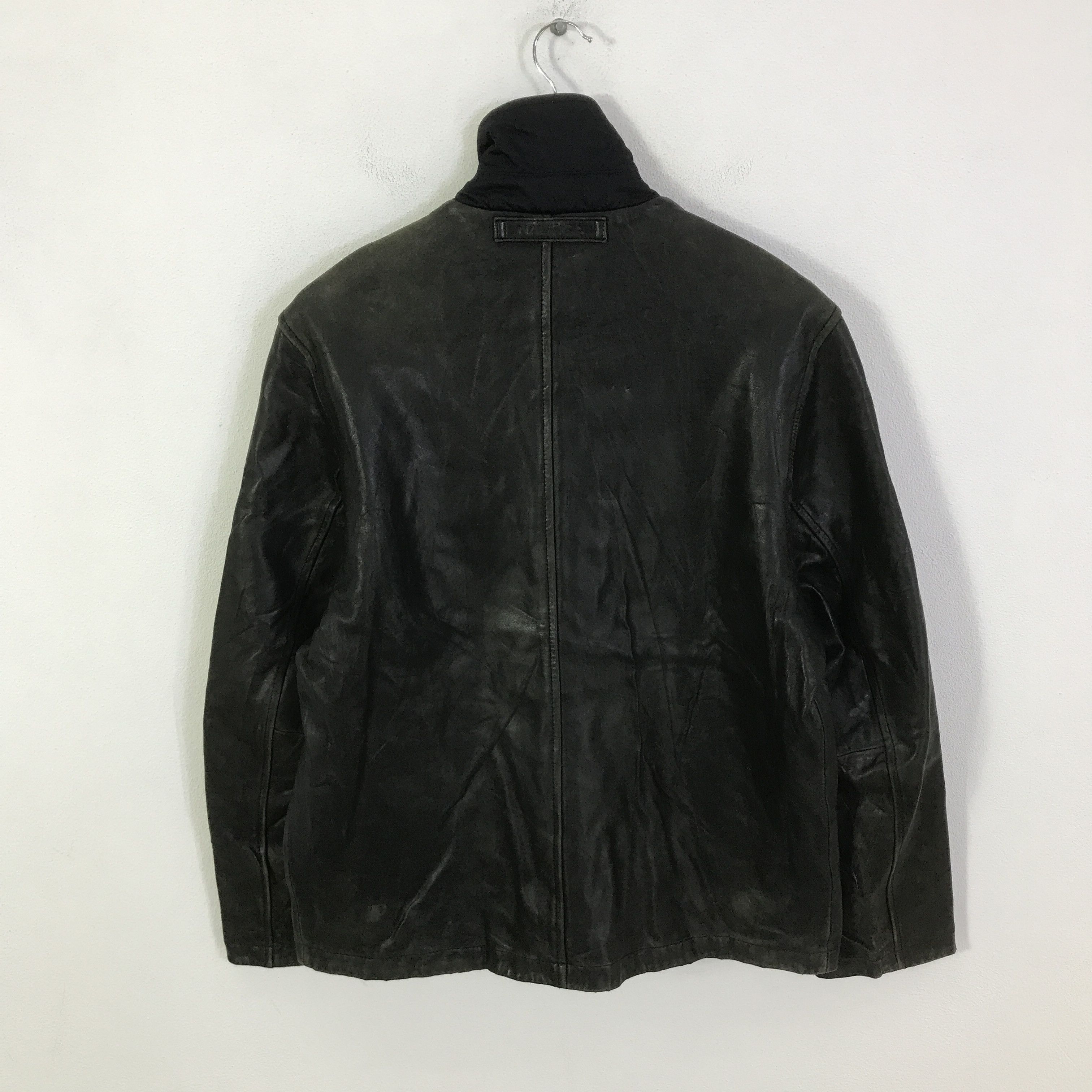 Nautica Nautica Leather Zipper Jacket K115B17 Size US L / EU 52-54 / 3 - 3 Thumbnail