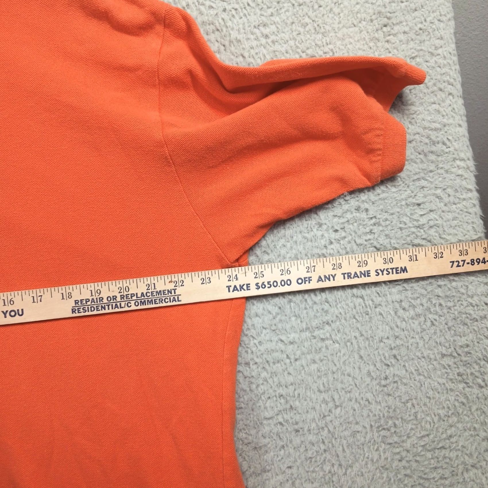 Polo Ralph Lauren Polo Ralph Lauren Polo Shirt XL Classic Fit 100% Cotton Orange Blue Pony EUC Mens Shirt Size US XL / EU 56 / 4 - 7 Thumbnail