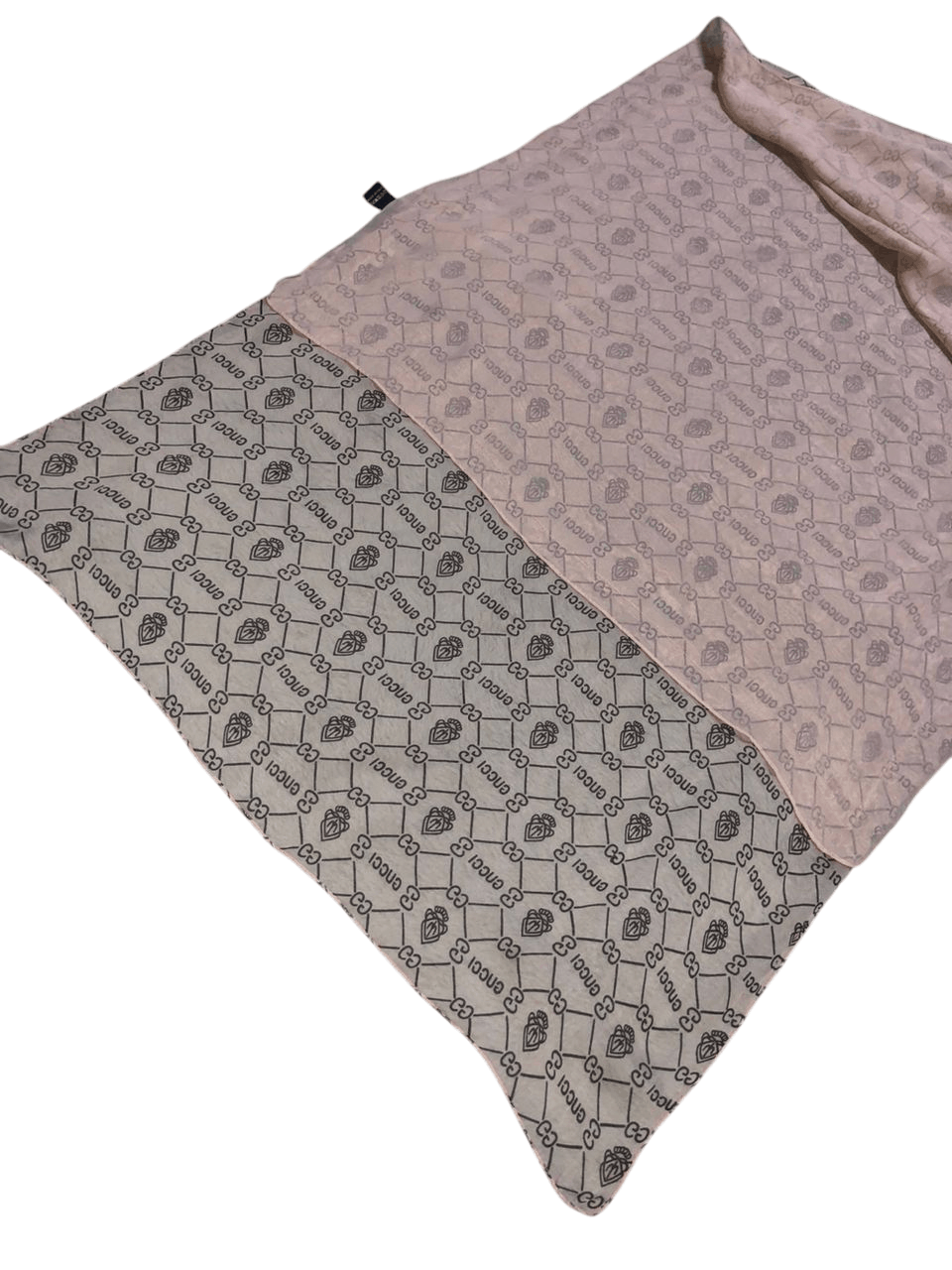 Gucci × Vintage Vintage Gucci Monogram Silk Shawls Scarf Size ONE SIZE - 6 Thumbnail