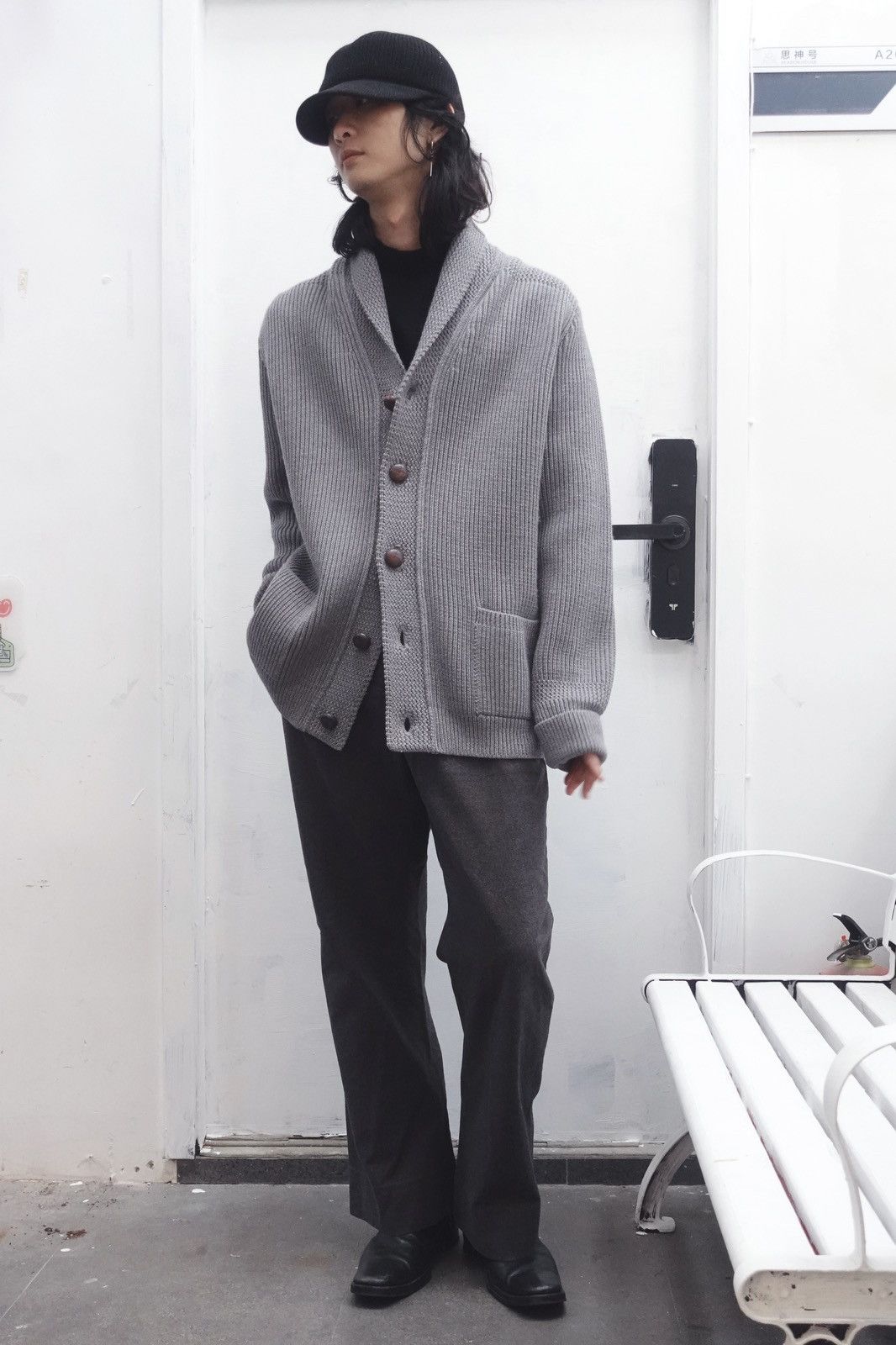 Maison Margiela Martin Margiela | AW2002 High-Density Shawl Collar Jacket Size US L / EU 52-54 / 3 - 2 Thumbnail