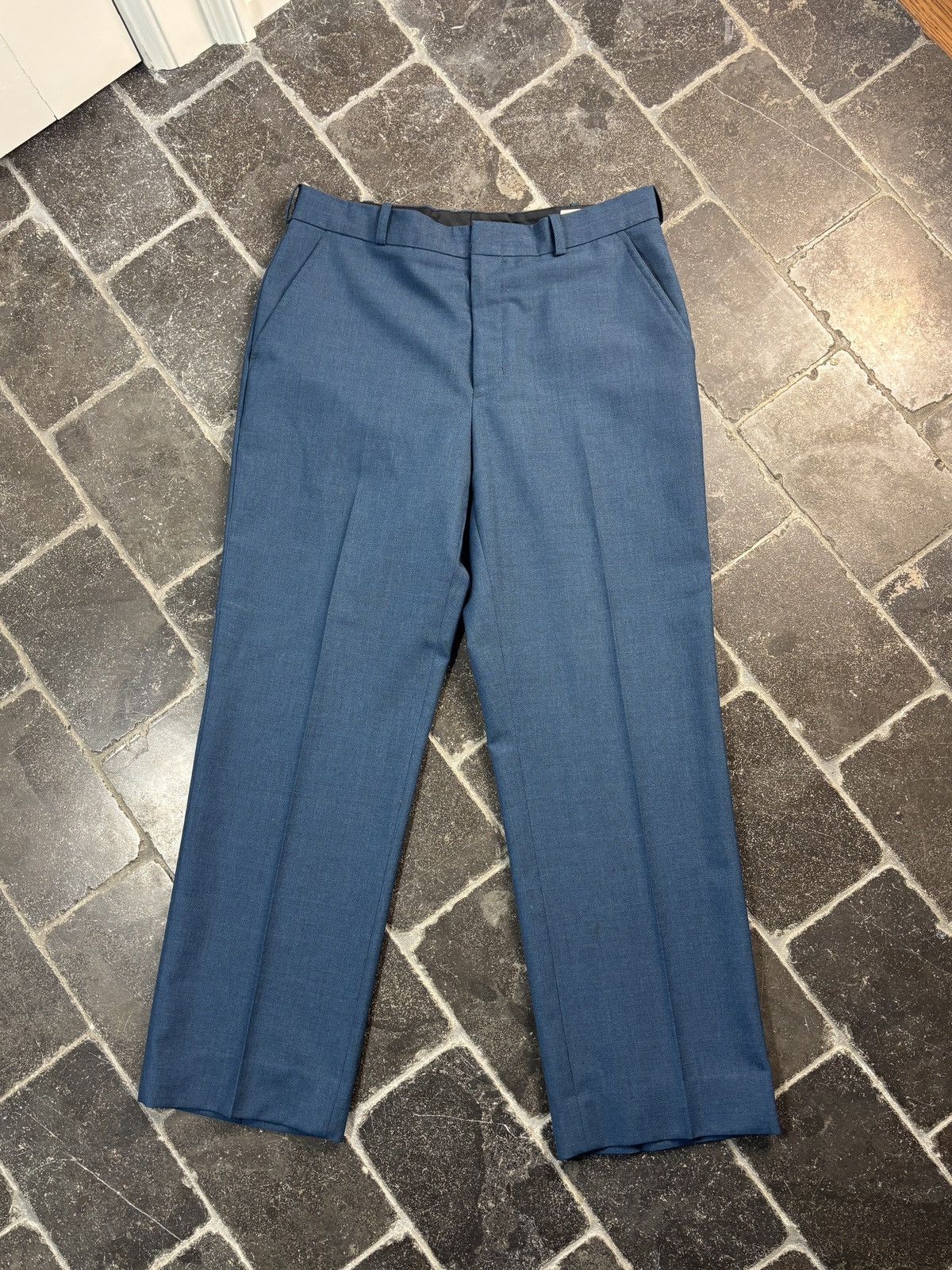 Vintage Vintage Suit Two Piece Uniform Pilot Military Service Blue Size 36R - 8 Thumbnail