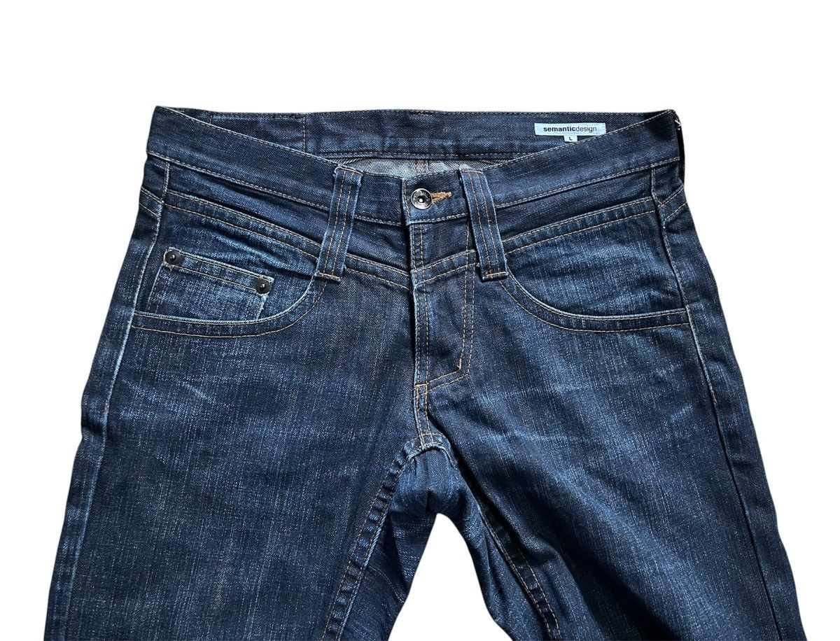 Le Grande Bleu (L.G.B.) Vintage Semantic design flare jeans if six was nine Size US 32 / EU 48 - 2 Thumbnail