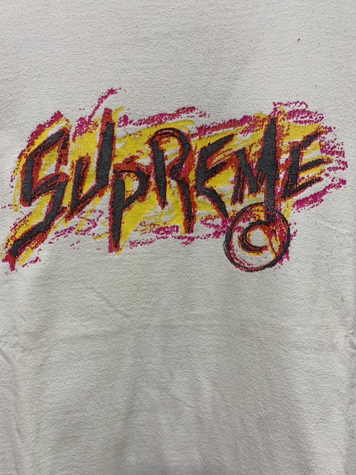 Supreme Supreme Scratch Tee- White -L Size US L / EU 52-54 / 3 - 3 Thumbnail