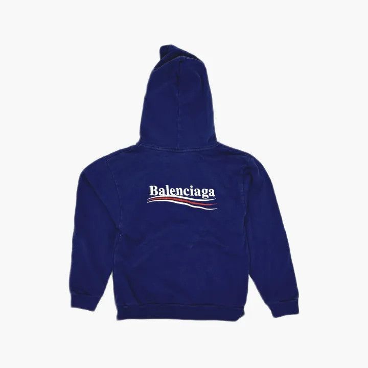 Balenciaga Balenciaga Kids Logo Hoodie in Blue -2507