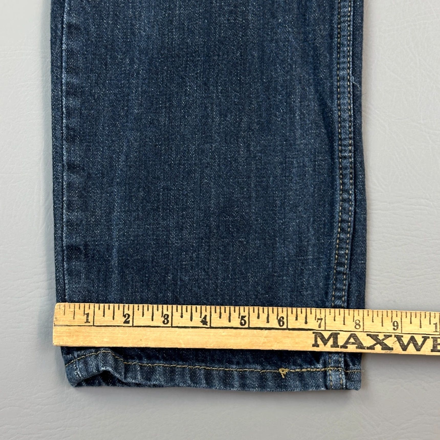 Levi's Levis 514 Jeans Mens 32x34 Blue Dark Wash Denim Straight Fit Casual Size US 32 / EU 48 - 4 Thumbnail