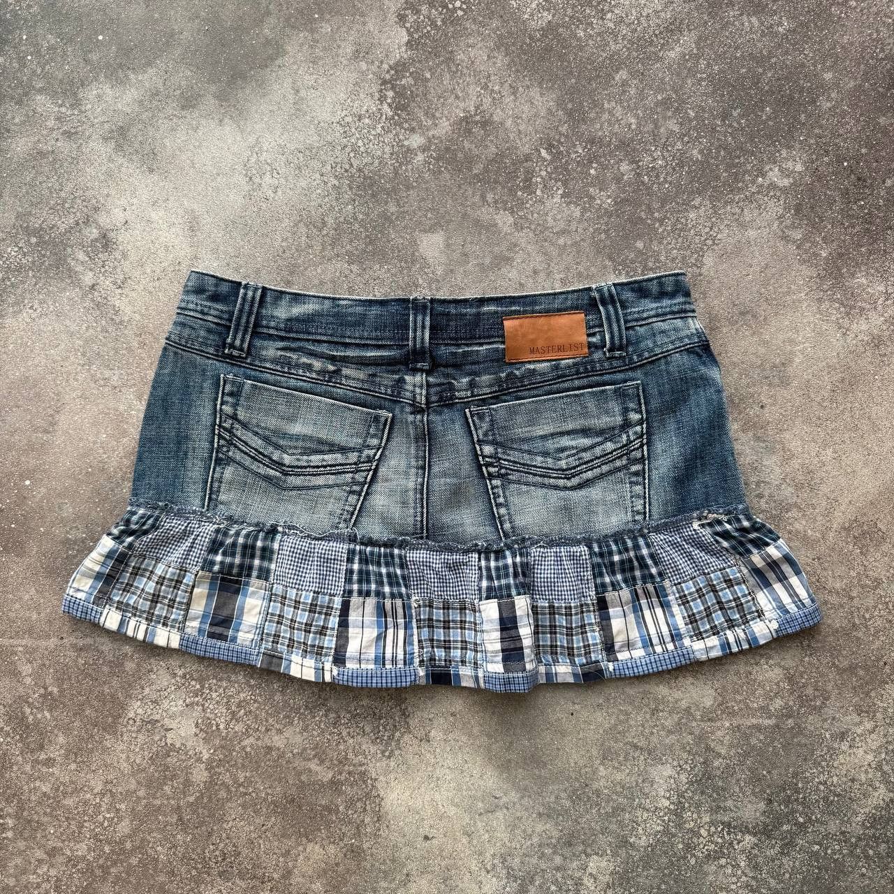 Hysteric Glamour Y2K Super Sexy Cute Pleated Denim Mini Skirt Size 31" - 3 Thumbnail