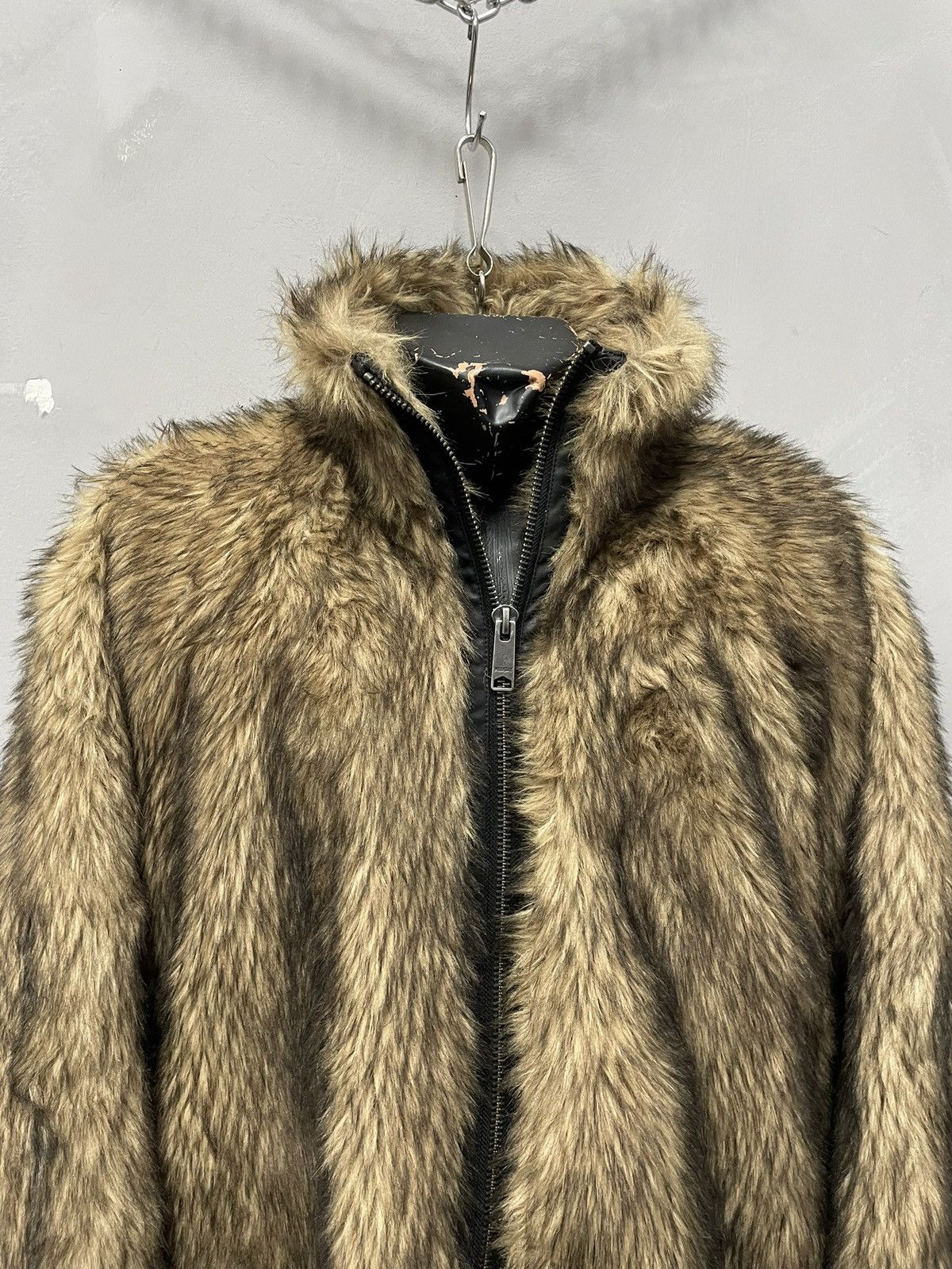 If Six Was Nine Faux Fur Jacket Vintage 90s Style if six was nine style Size M / US 6-8 / IT 42-44 - 8 Thumbnail