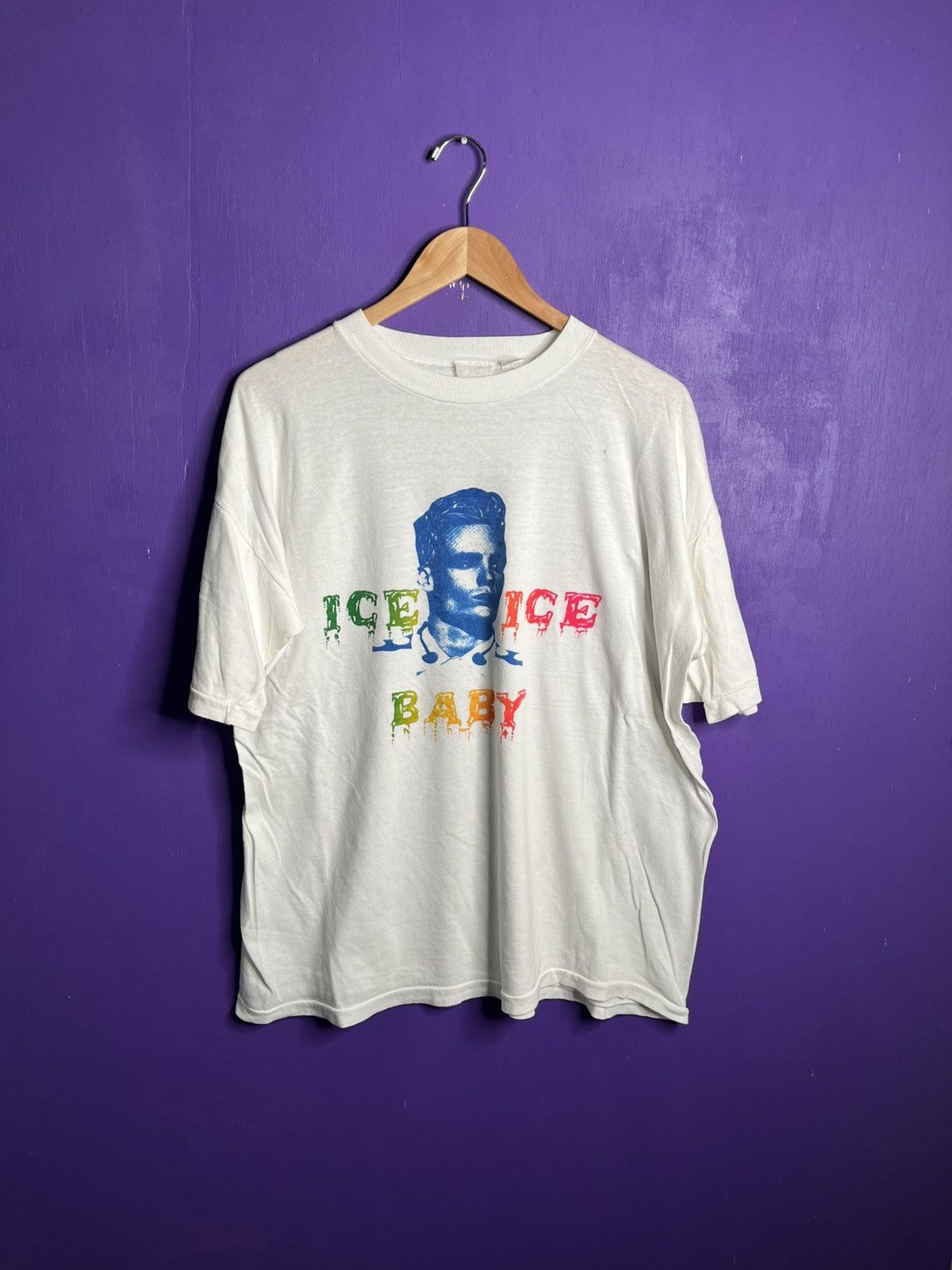 Rap Tees × Vintage Vintage 90s Vanilla ice ice ice baby rap tee Size US XL / EU 56 / 4 - 1 Thumbnail