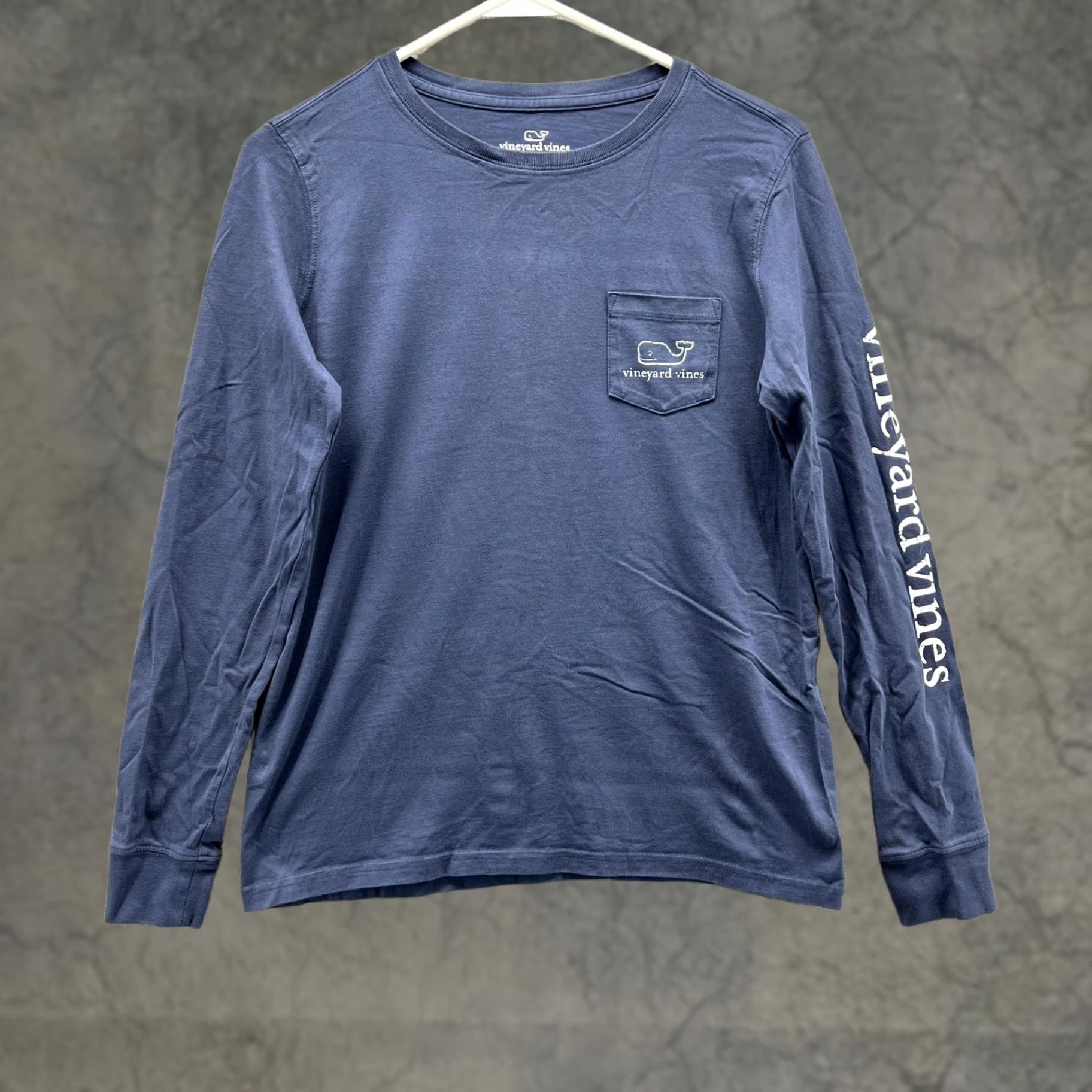 Vineyard Vines Vineyard Vines Shirt Mens XS Blue Long Sleeve Pocket Whale Logo Graphic Preppy Size US XS / EU 42 / 0 - 1 Thumbnail