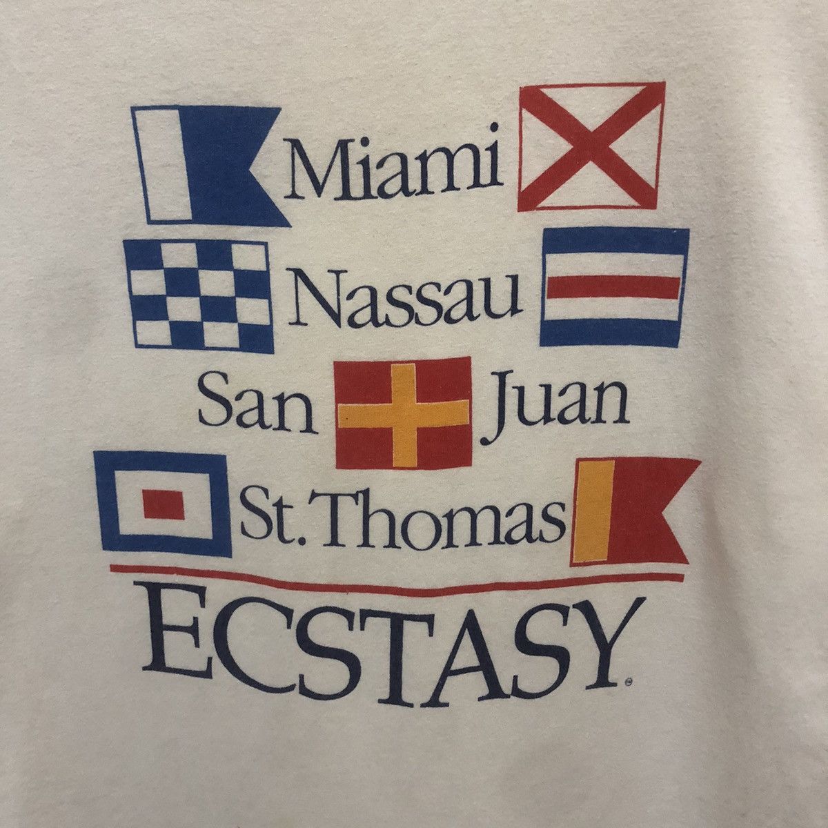 Vintage 80’ Ecstasy Single Stitch Shirt Size US L / EU 52-54 / 3 - 2 Thumbnail