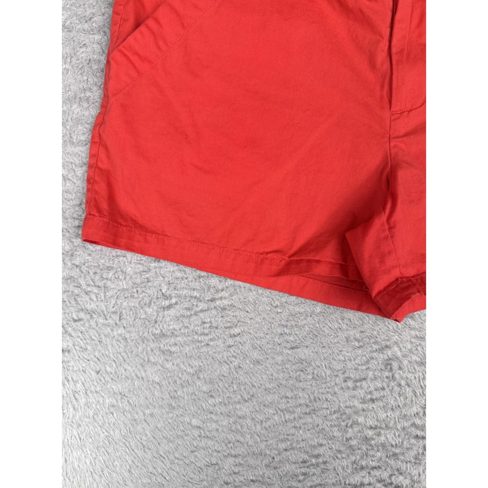 Vintage Columbia Shorts Womens 8 Red Chino Twill Cotton Flat Front Hiking Casual Travel Size 30" / US 8 / IT 44 - 3 Thumbnail