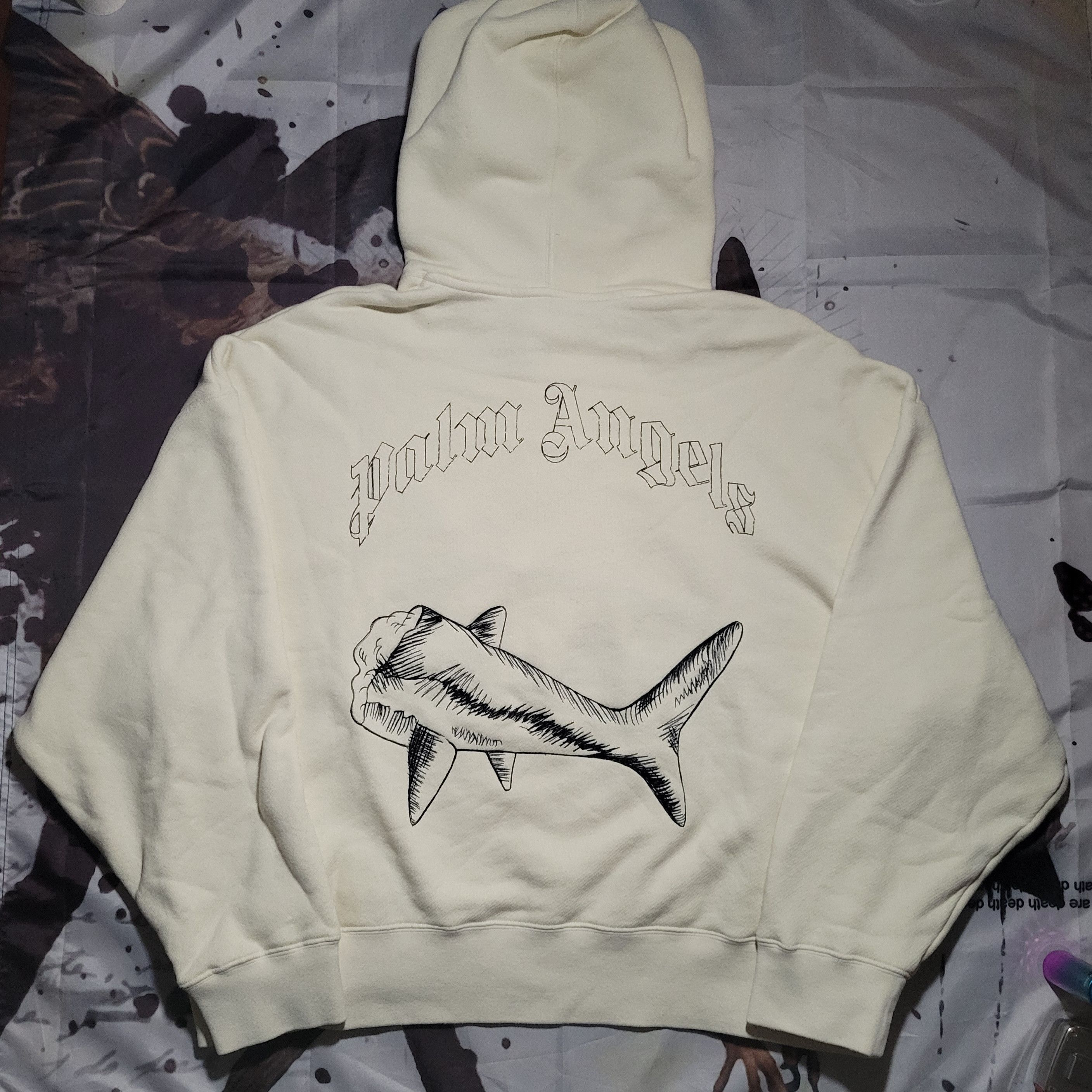 Palm Angels Split Shark Hoodie Size US L / EU 52-54 / 3 - 2 Thumbnail