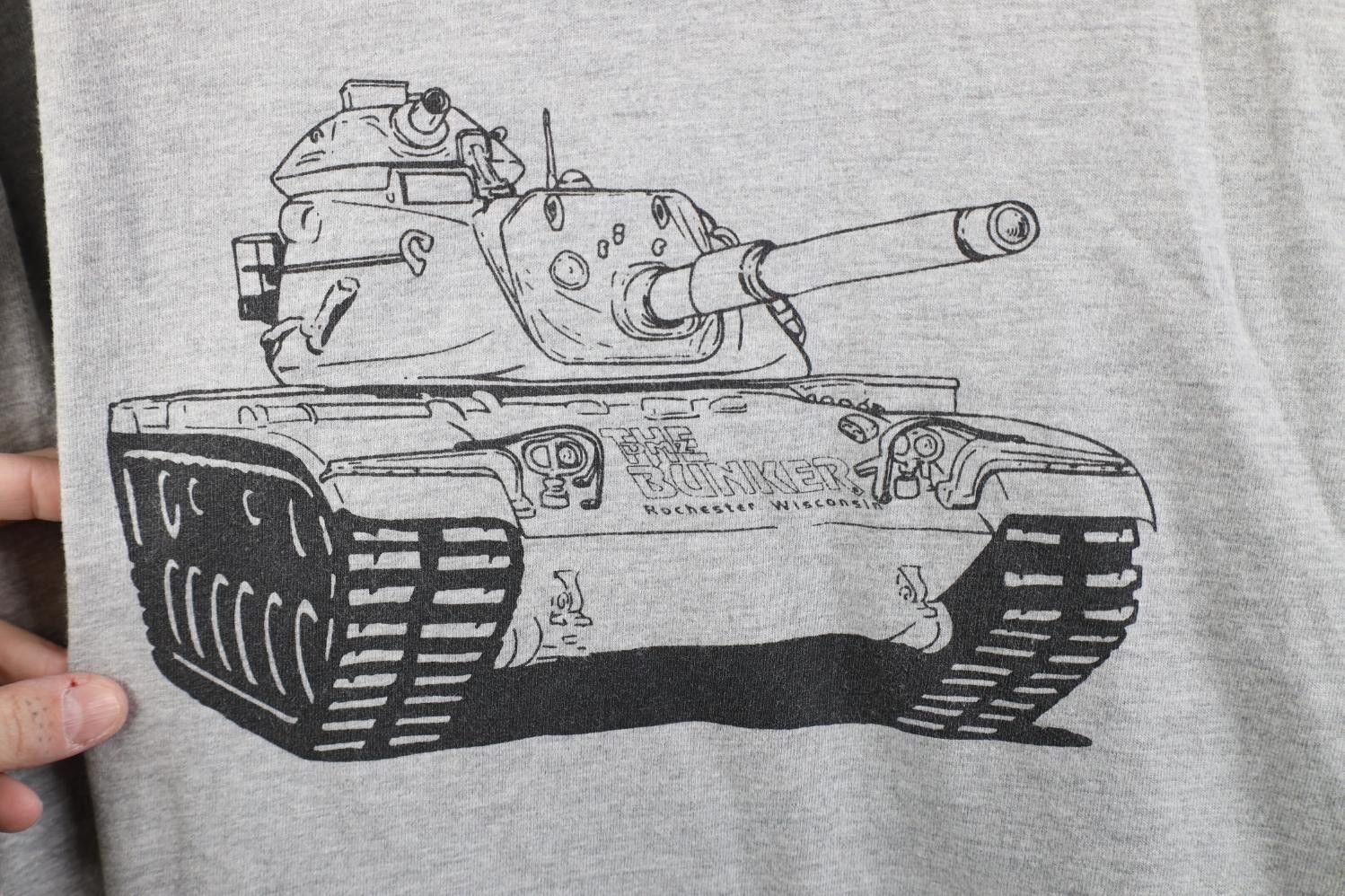 Vintage Vintage 90s Y2K Wisconsin Tank Long Sleeve T-Shirt Gray Size US XXL / EU 58 / 5 - 4 Thumbnail