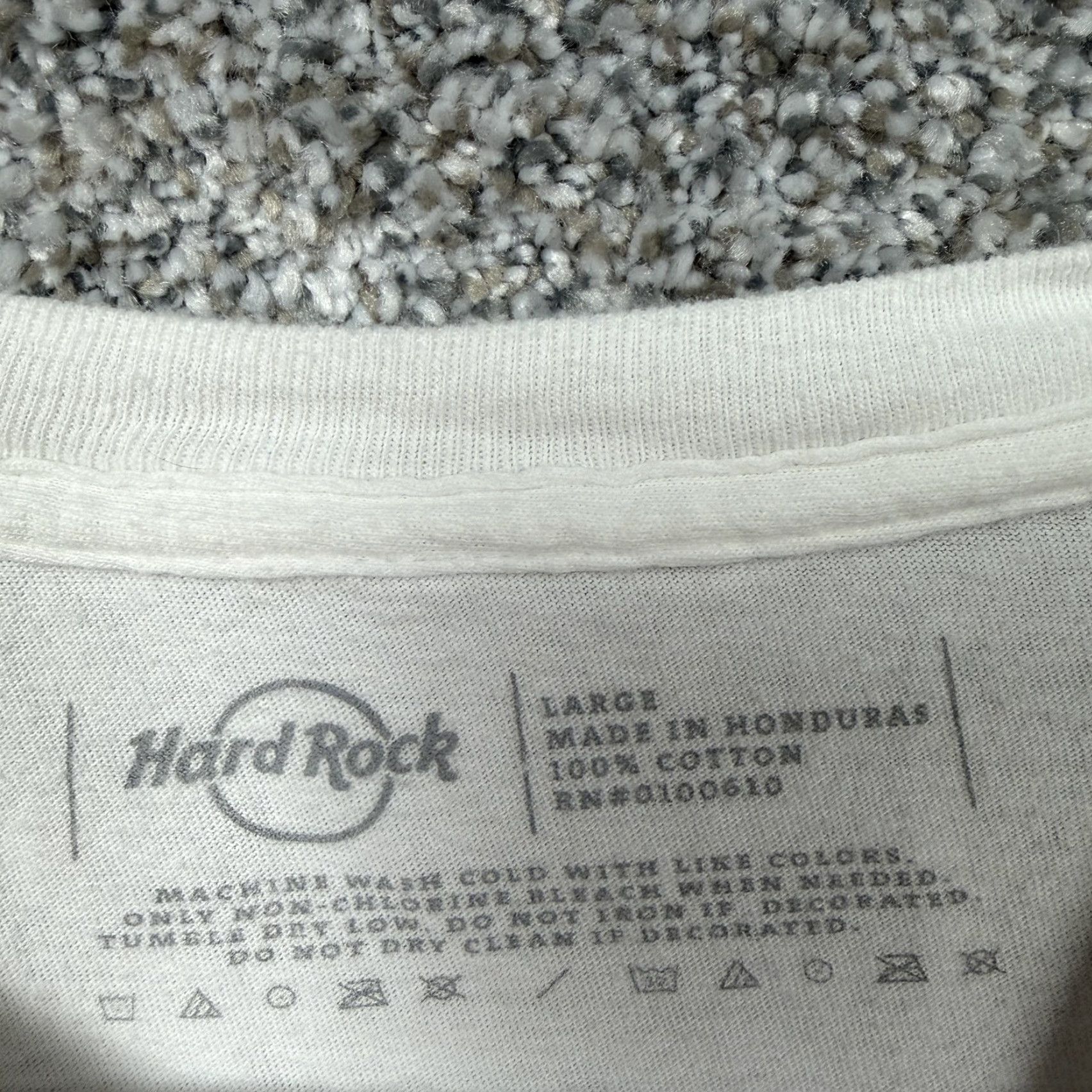 Hard Rock Cafe Hard Rock Shirt Mens Large White Atlantic City Hotel Casino Graphic Souvenir Tee Size US L / EU 52-54 / 3 - 5 Thumbnail