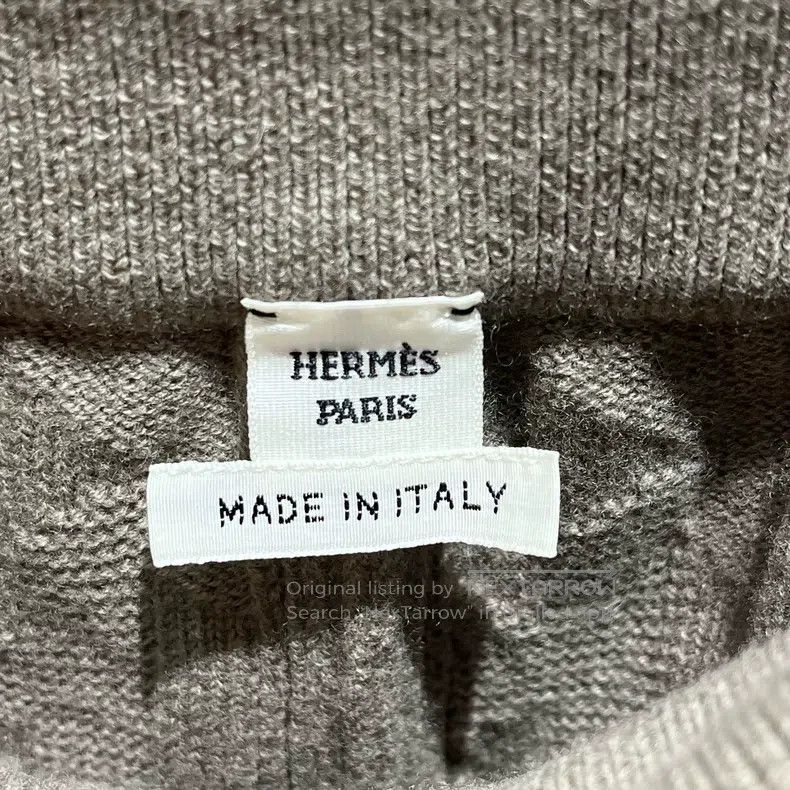 Hermes Hermes Café Gray Wool Drawstring Trousers Size 25" / US 0 / IT 36 - 3 Thumbnail