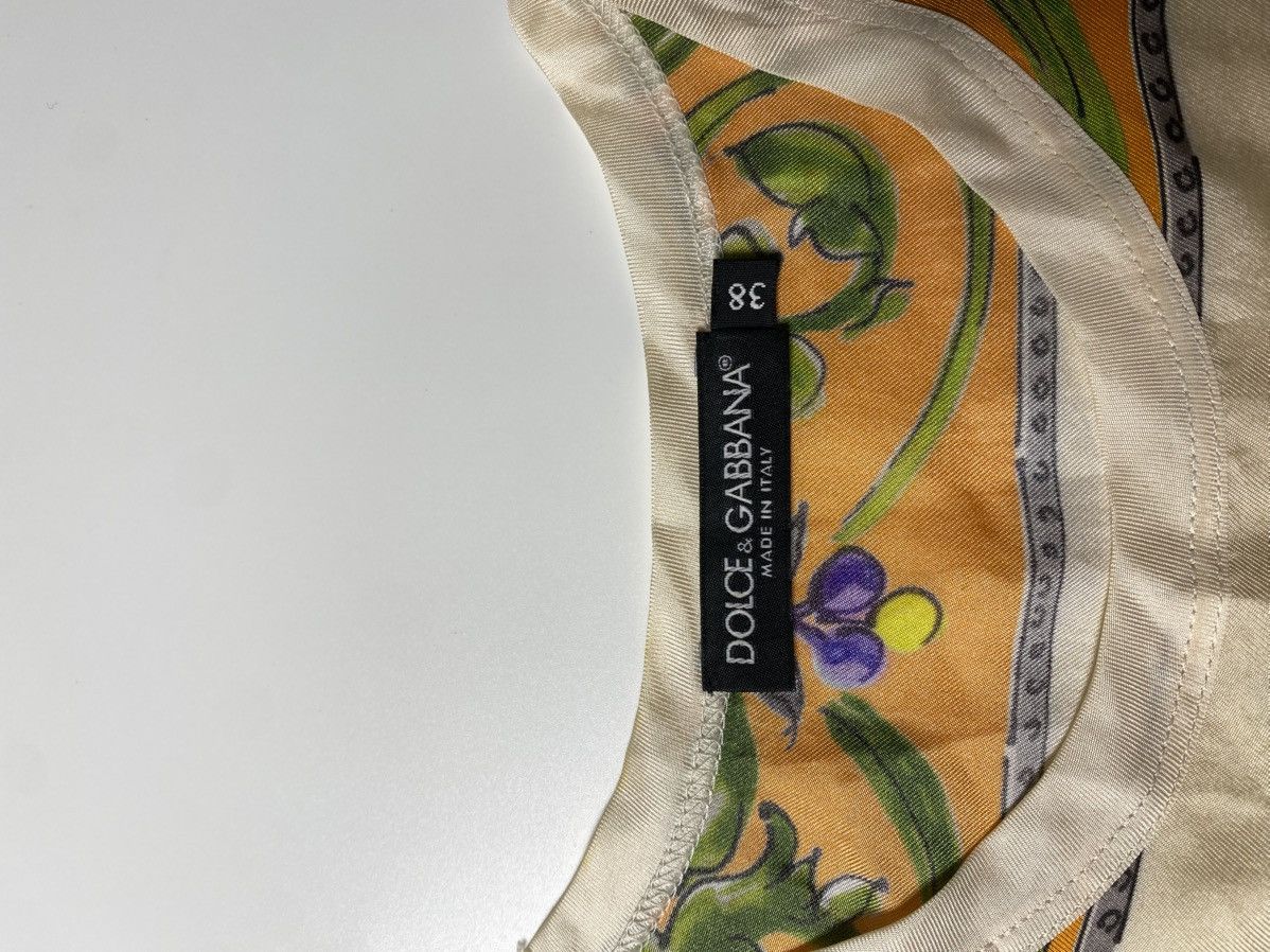 Dolce & Gabbana SS16 DOLCE & GABBANA SILICAN ORANGE SILK TOP Size XS / US 0-2 / IT 36-38 - 3 Thumbnail