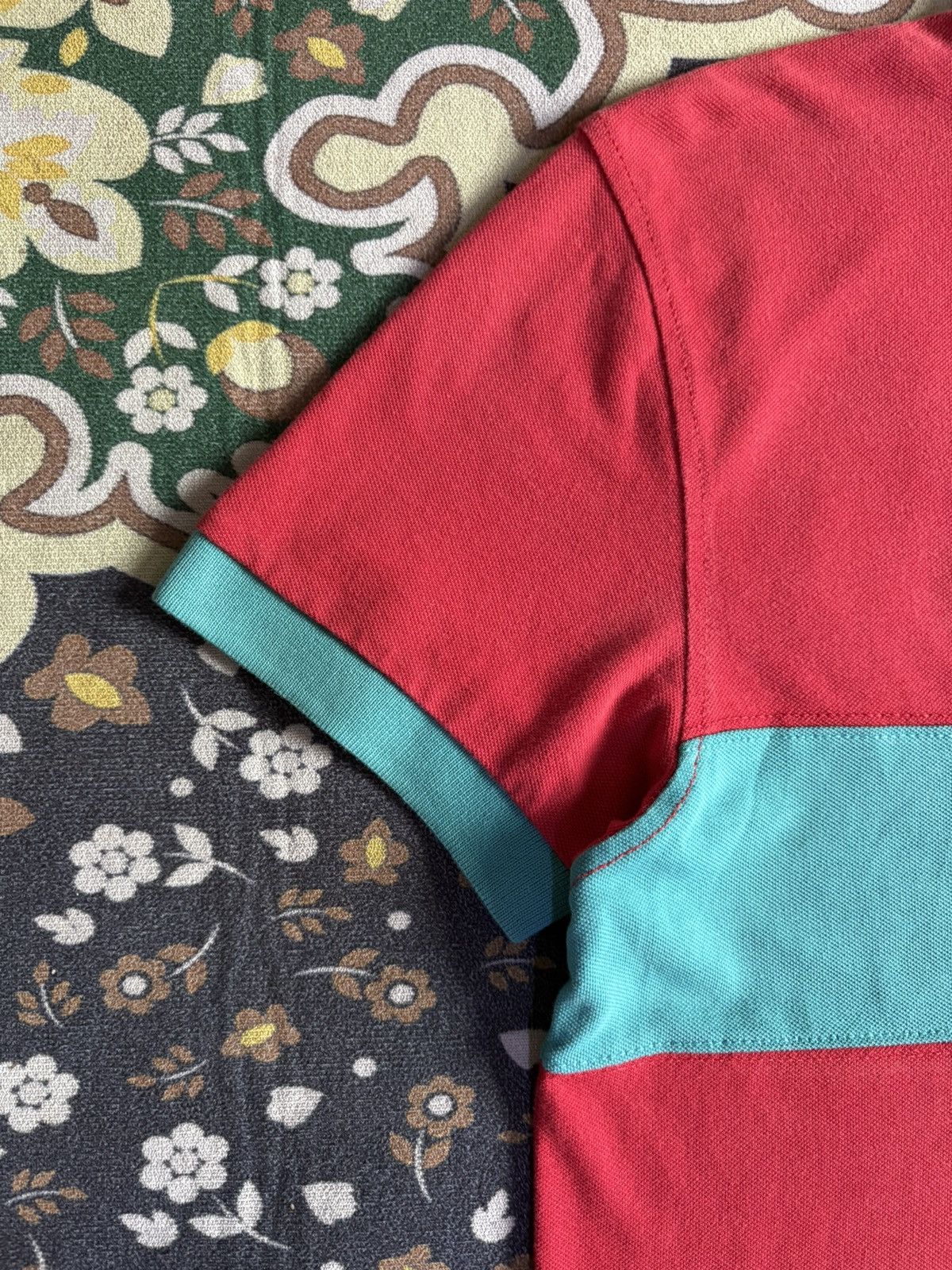 Japanese Brand Michael Bastian X Uniqlo Two Tone Color Striped Polo Tee Size US S / EU 44-46 / 1 - 5 Thumbnail