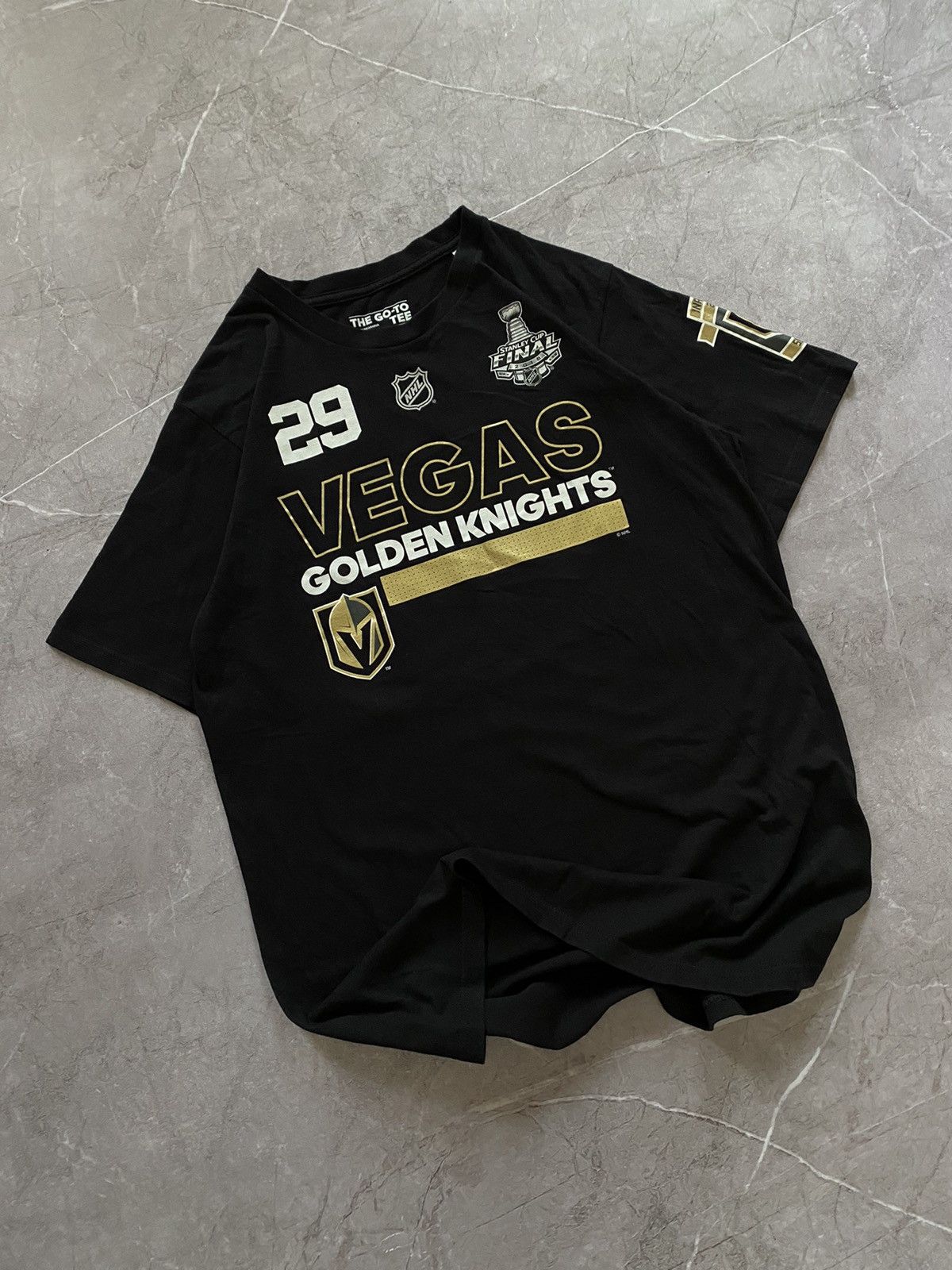 Adidas × Vintage Adidas NHL Las Vegas Golden Knights Fluery #29 T- Shirt Size US M / EU 48-50 / 2 - 1 Thumbnail