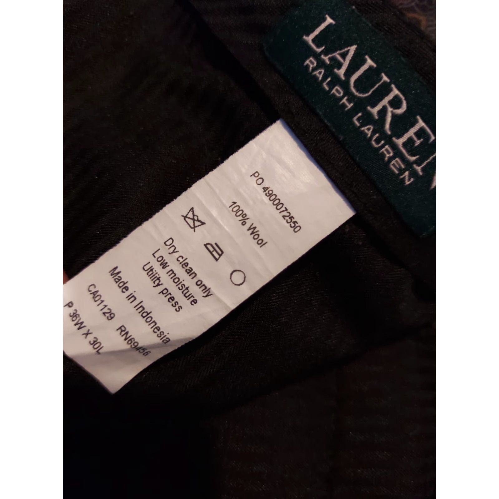 Polo Ralph Lauren Polo Ralph Lauren Pants Dress Pants 36x30 Gray Mens Wool Khaki Chino Slack Trousers Size US M / EU 48-50 / 2 - 4 Thumbnail