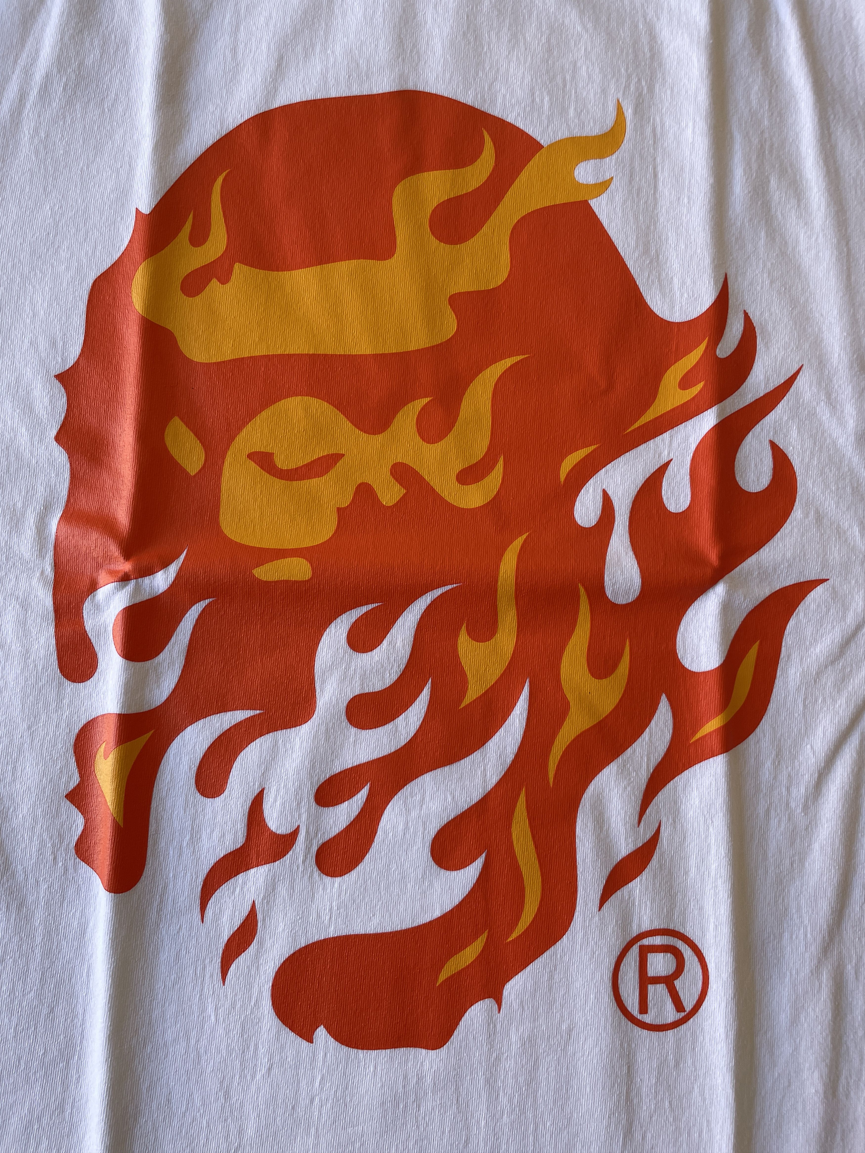 Bape BAPE FLAME APE HEAD TEE Size US XL / EU 56 / 4 - 3 Thumbnail