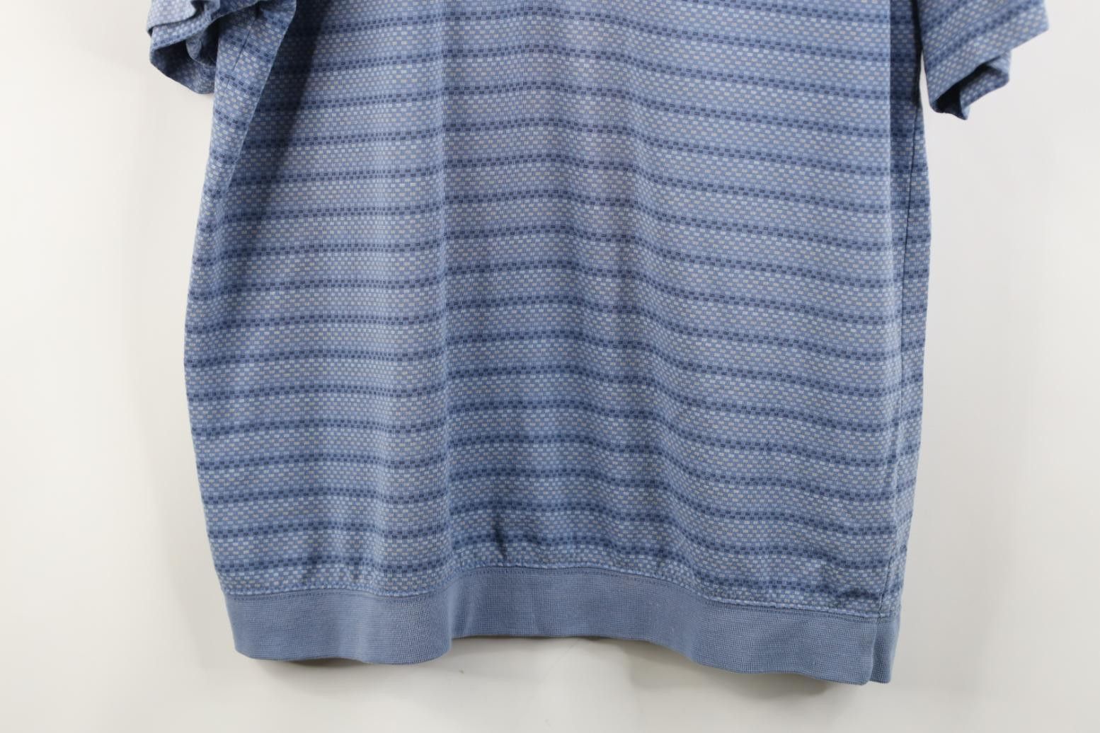 Vintage Vintage 90s Streetwear Striped Knit Pullover Golf Polo Shirt Size US L / EU 52-54 / 3 - 3 Thumbnail