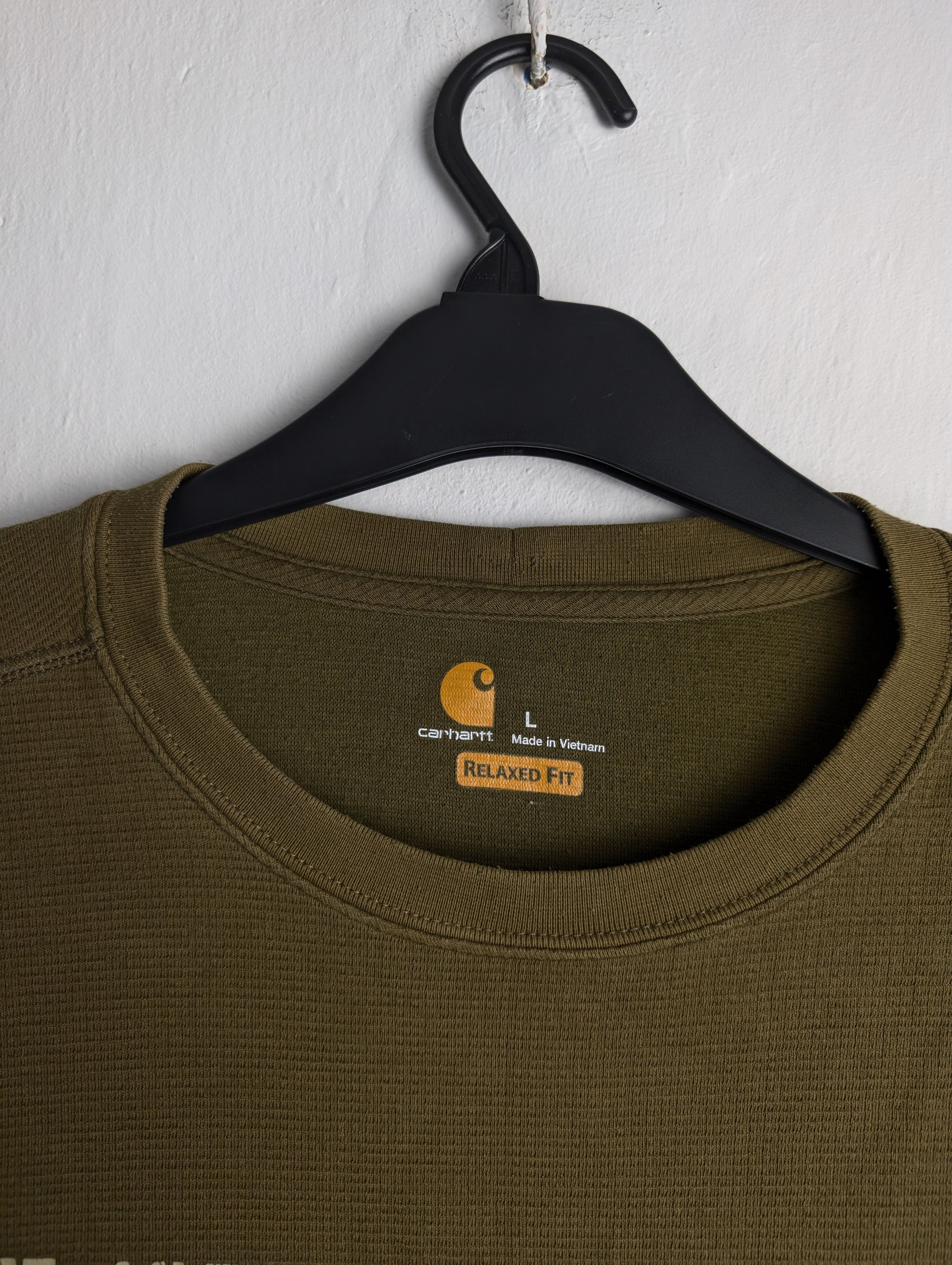 Carhartt × Carhartt Wip Khaki Green Carhartt WIP Long Sleeve T-Shirt Size US L / EU 52-54 / 3 - 4 Thumbnail