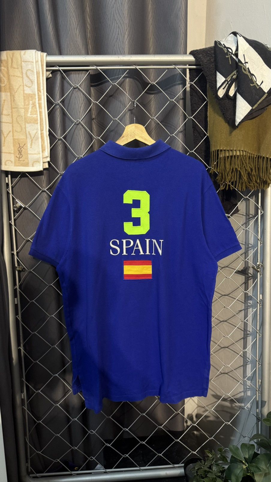 Polo Ralph Lauren VINTAGE POLO RALPH LAUREN SPAIN BIG PONY CUSTOM FIT Size US XL / EU 56 / 4 - 3 Thumbnail