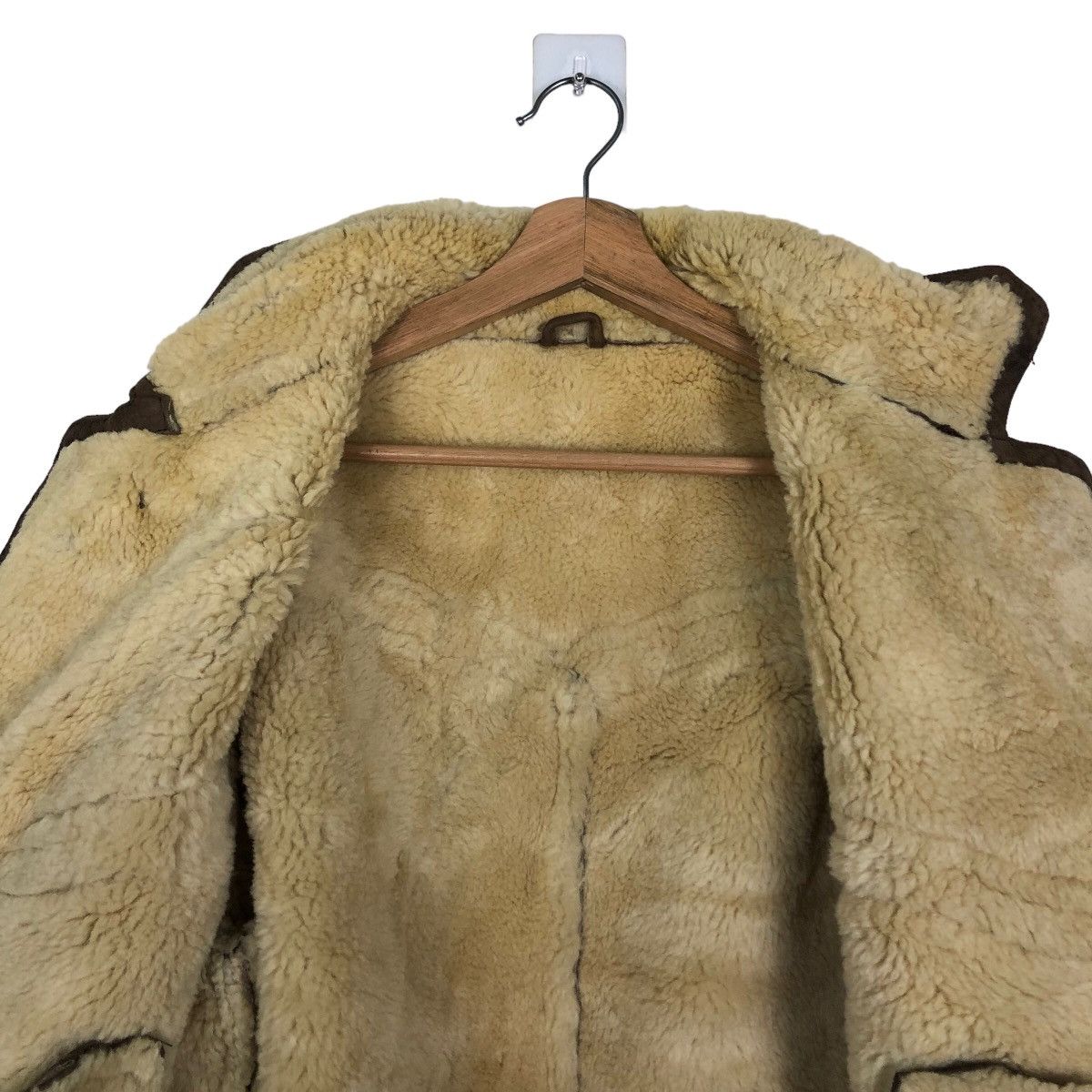 Japanese Brand Vintage Cropped Ontime Genuine Leather Jacket Sheep Lamb Fur Size US M / EU 48-50 / 2 - 10 Thumbnail