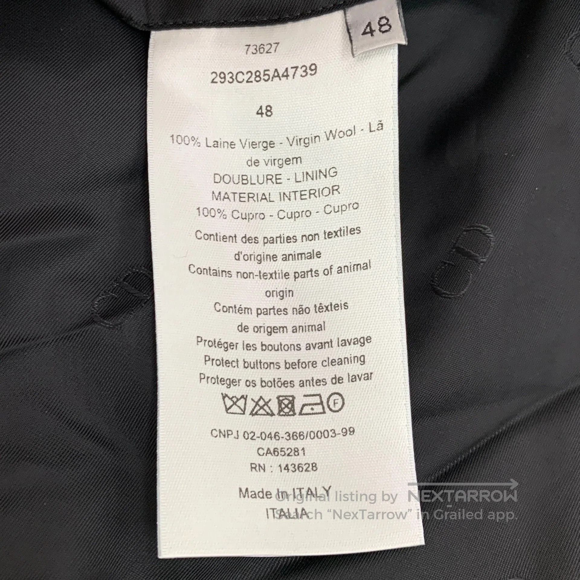 Dior Dior Black Wool Double-Breasted Blazer. Size US M / EU 48-50 / 2 - 6 Thumbnail