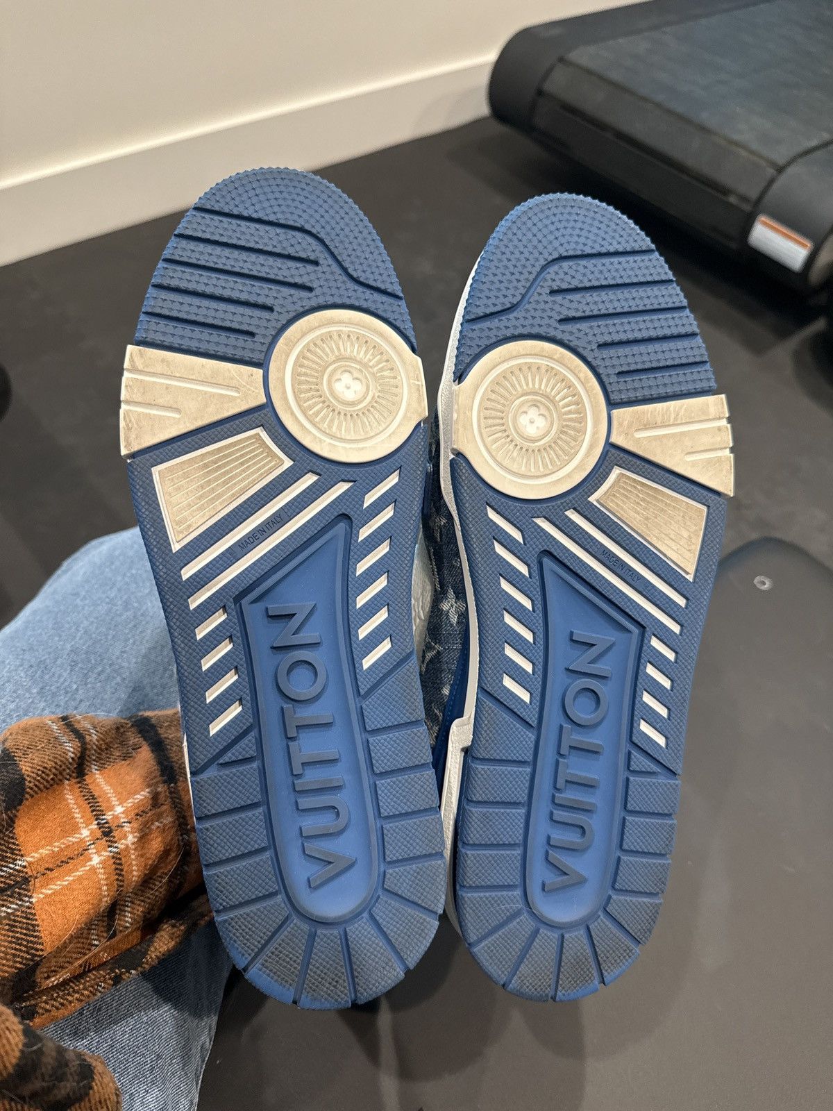 Louis Vuitton Louis Vuitton Trainer Sneaker “Blue Monogram Denim” Size US 10 / EU 43 - 5 Thumbnail