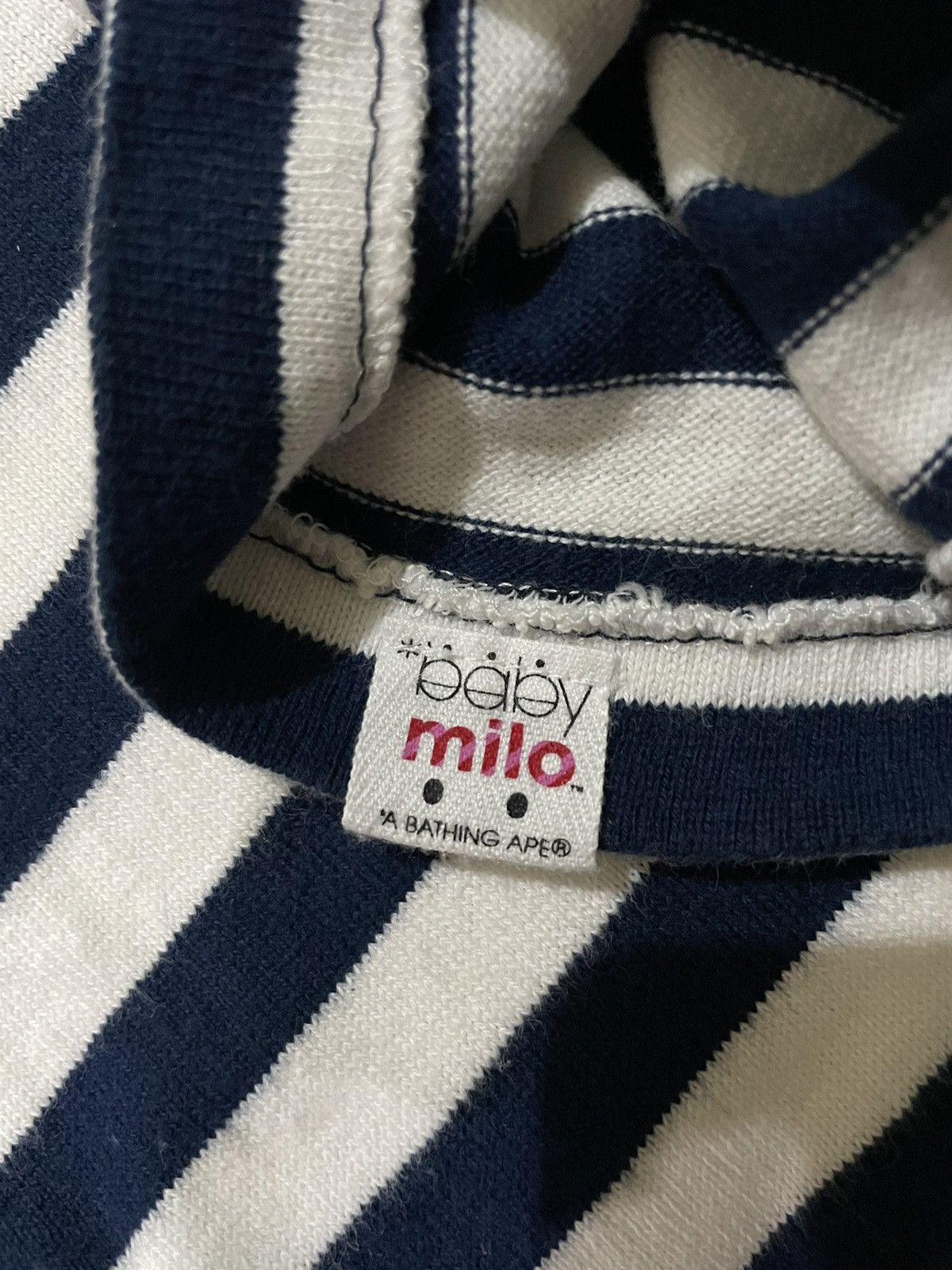 Bape 2005 Bape Baby Milo Striped Tee Size US M / EU 48-50 / 2 - 9 Thumbnail