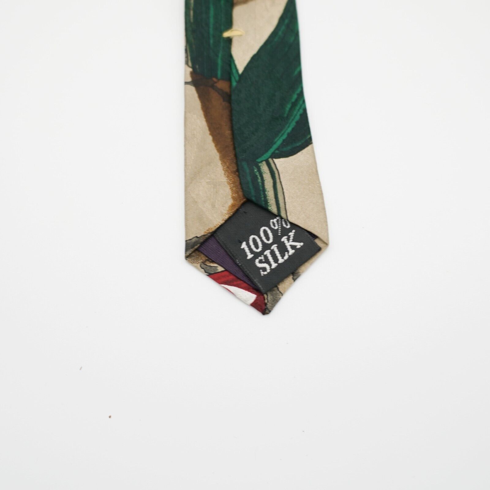 Tabasco Tabasco Tan Western Jacquard Print Wide Silk Tie Size ONE SIZE - 5 Thumbnail