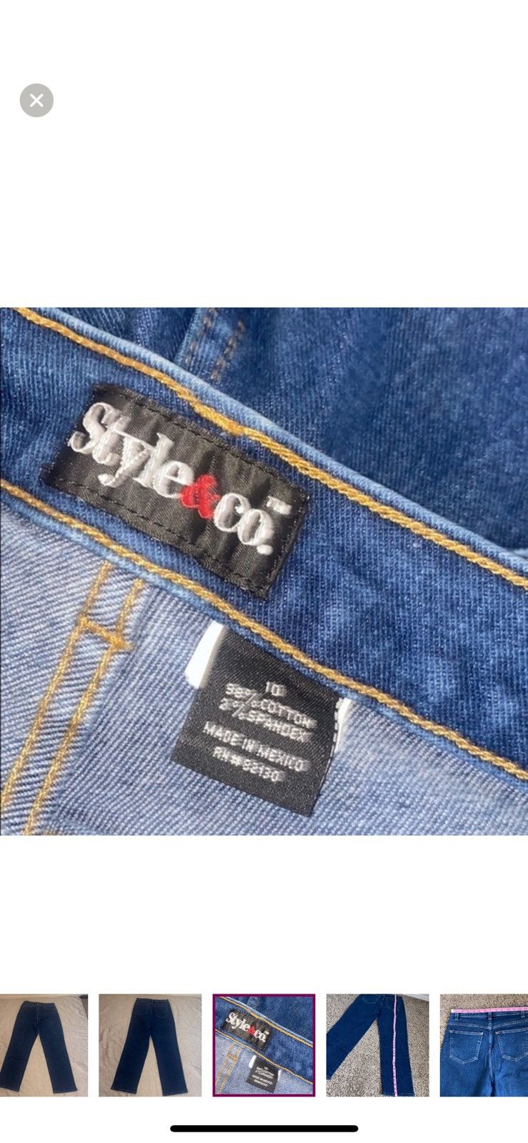 Style & Co Style & co straight legged jeans size 10 Size 32" / US 10 / IT 46 - 3 Thumbnail