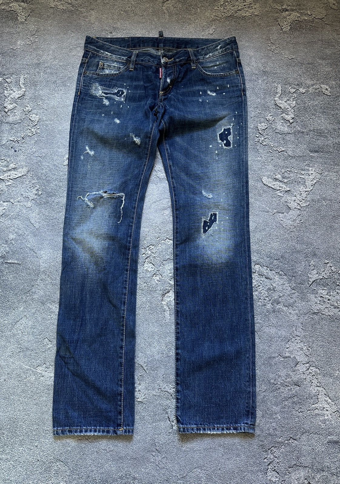 Dsquared2 Vintage Dsquared2 Women’s Distressed Denim Jeans Size 44 Size 30" / US 8 / IT 44 - 1 Thumbnail