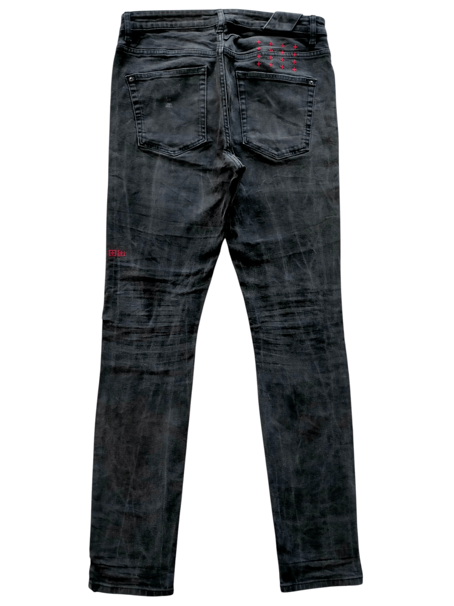 Ksubi Ksubi Jeans Stretch Black/Red Denim Size US 32 / EU 48 - 1 Thumbnail