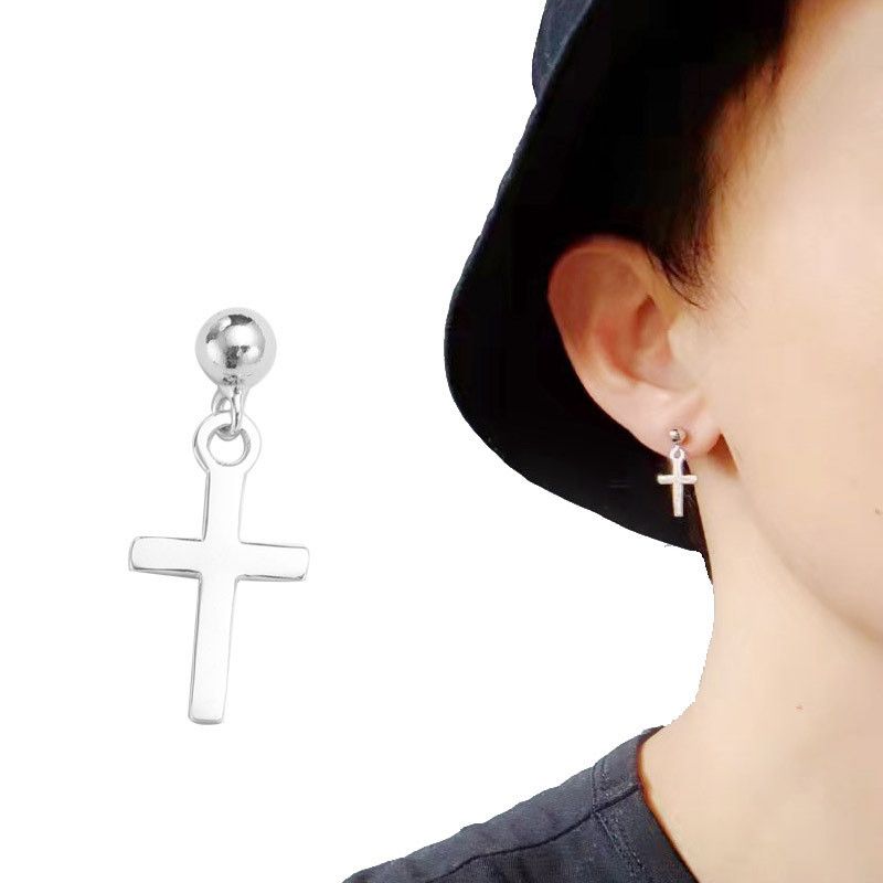 Jewelry Dark Earrings One Pairs Chrome Jewelry Size ONE SIZE - 1 Thumbnail