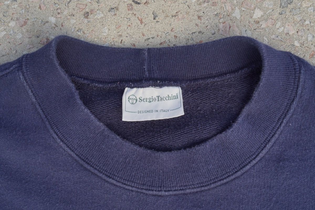 Sergio Tacchini × Vintage Big Logo Sweatshirt Size US XL / EU 56 / 4 - 2 Thumbnail