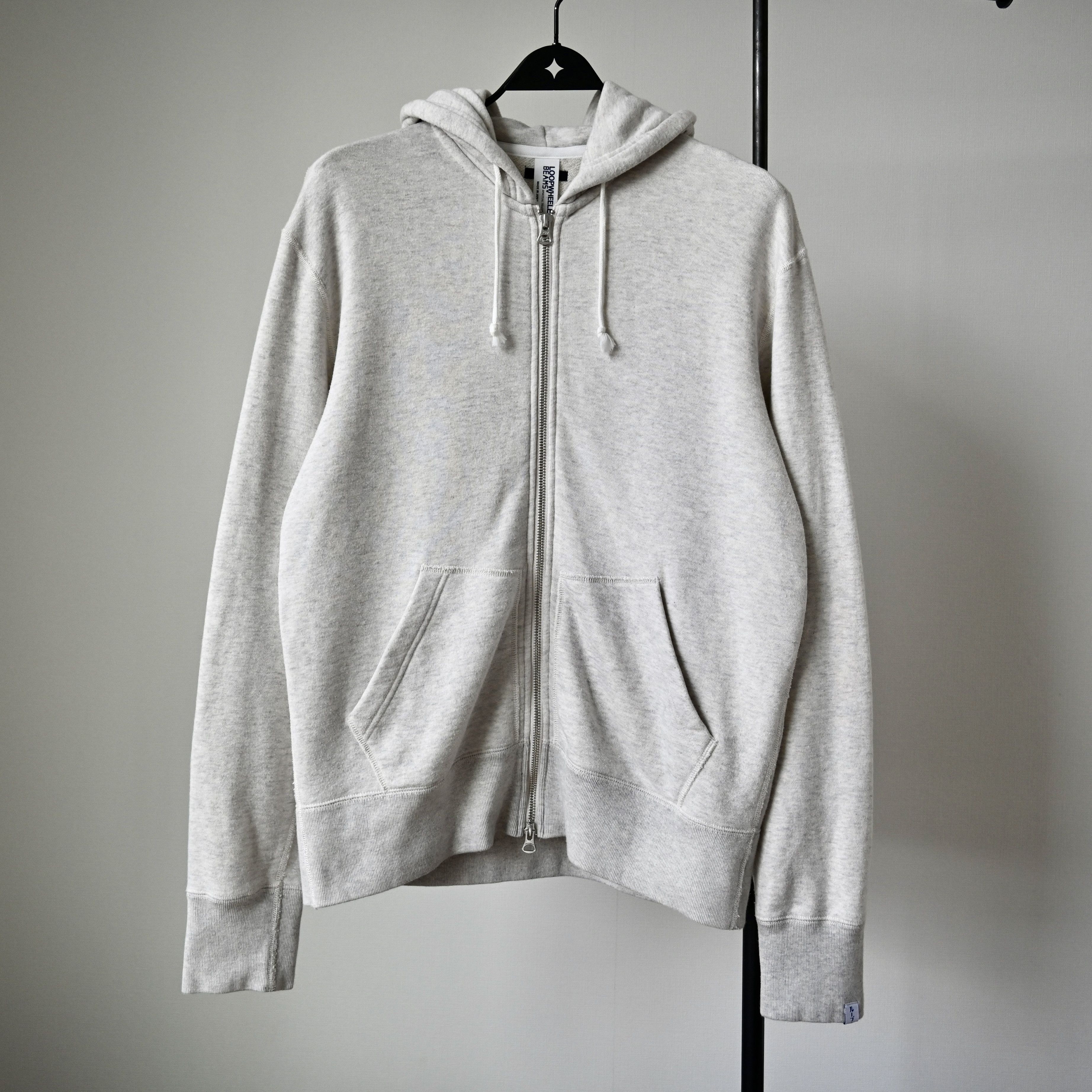 Beams Plus × Loopwheeler Beams Plus x Loopwheeler zip hoodie, oatmeal, made in Japan Size US L / EU 52-54 / 3 - 1 Thumbnail