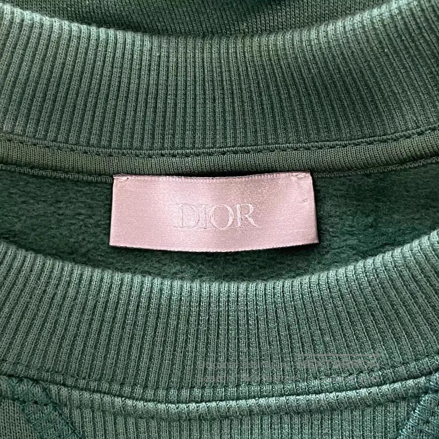 Dior Green Embroidered Long Sleeve Sweatshirt. Size US S / EU 44-46 / 1 - 5 Thumbnail
