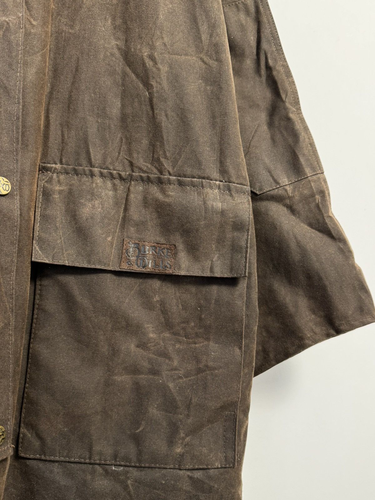Other Burke Wills vintage wax waxed cotton short weatherall jacket Size US M / EU 48-50 / 2 - 6 Thumbnail