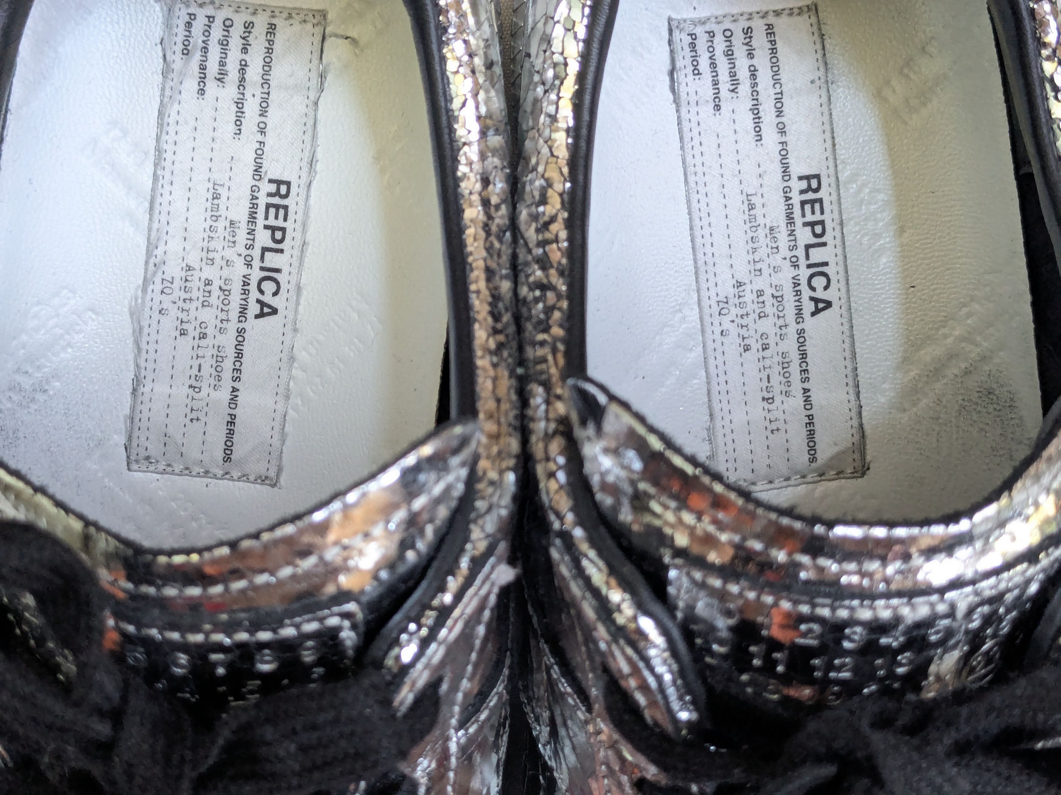 Maison Margiela Maison Margiela Replica GAT Silver Black 10 43 Low Tops Size US 10 / EU 43 - 5 Thumbnail