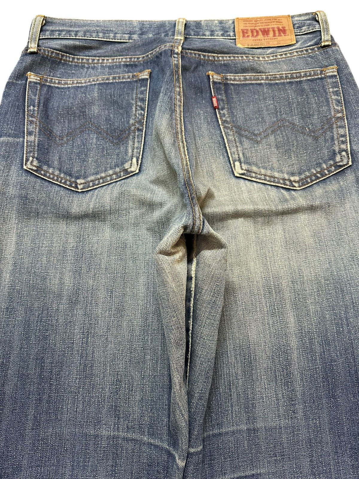 Edwin Vintage Edwin 601 Blue Faded Wash Style Wide Leg Jeans Size US 32 / EU 48 - 5 Thumbnail