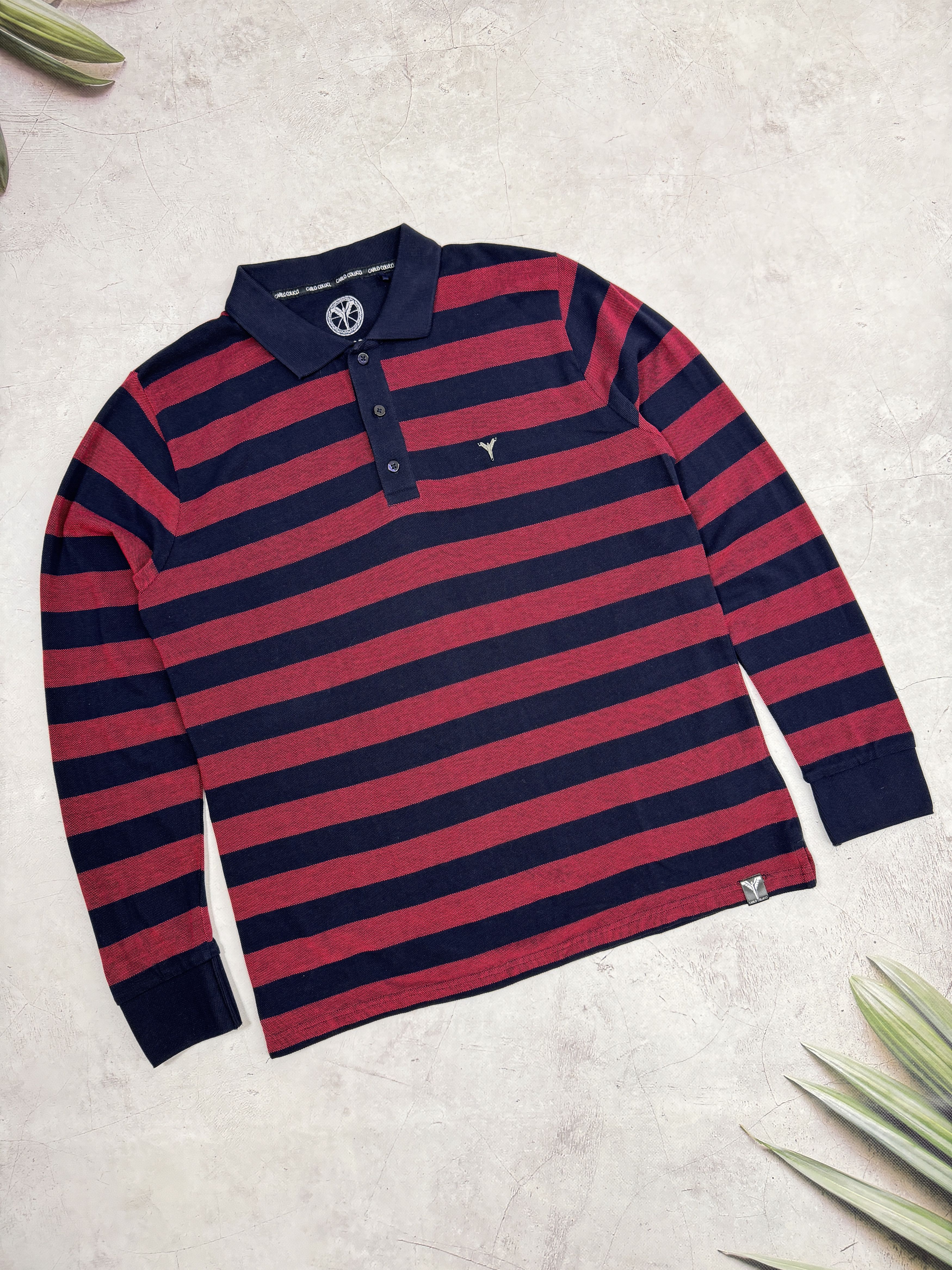 Carlo Colucci × Designer Carlo Colucci Polo T-Shirt Long Sleeve Size US M / EU 48-50 / 2 - 1 Thumbnail