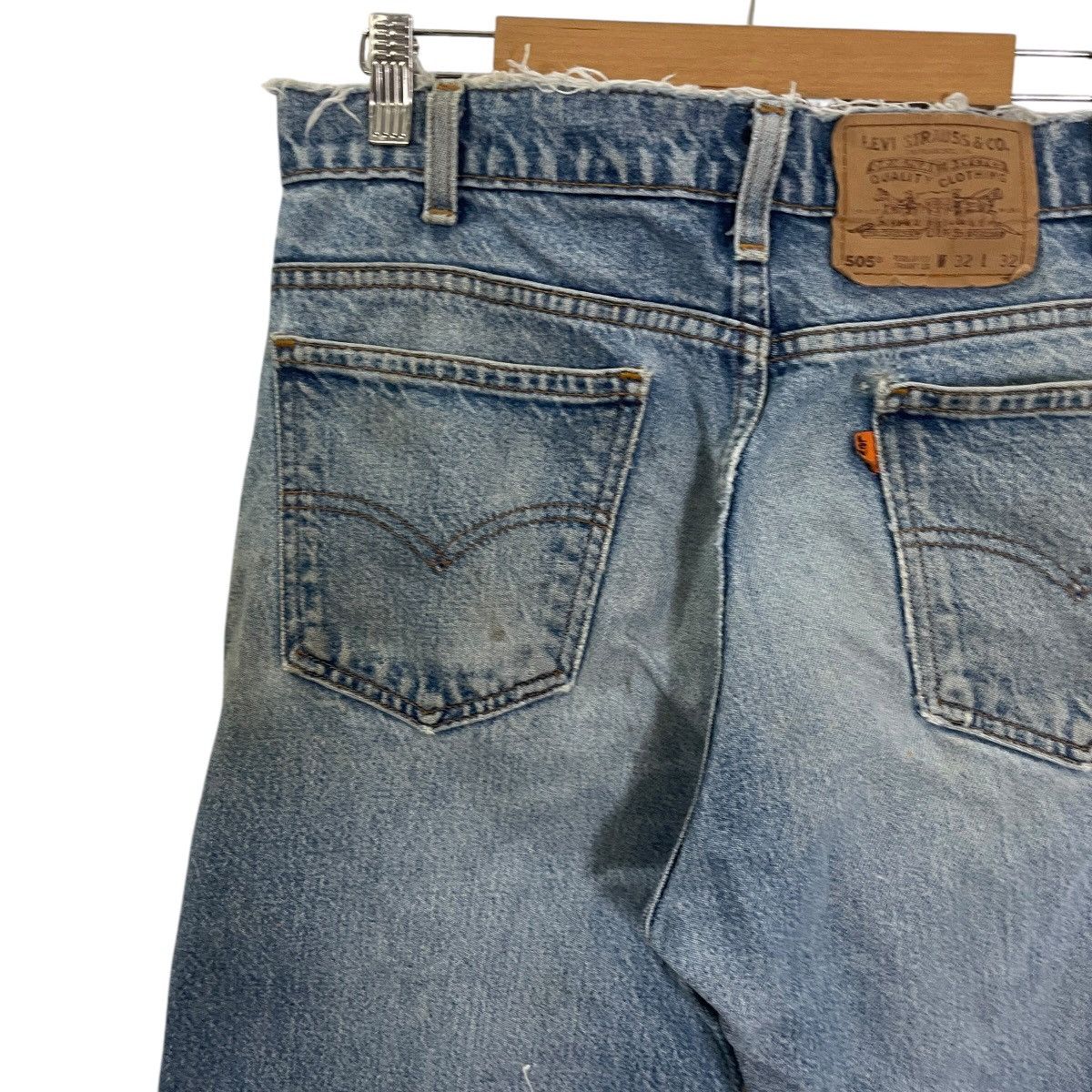 Levi's Vintage Levis 505 Distressed Denim Jeans Size US 31 - 10 Thumbnail