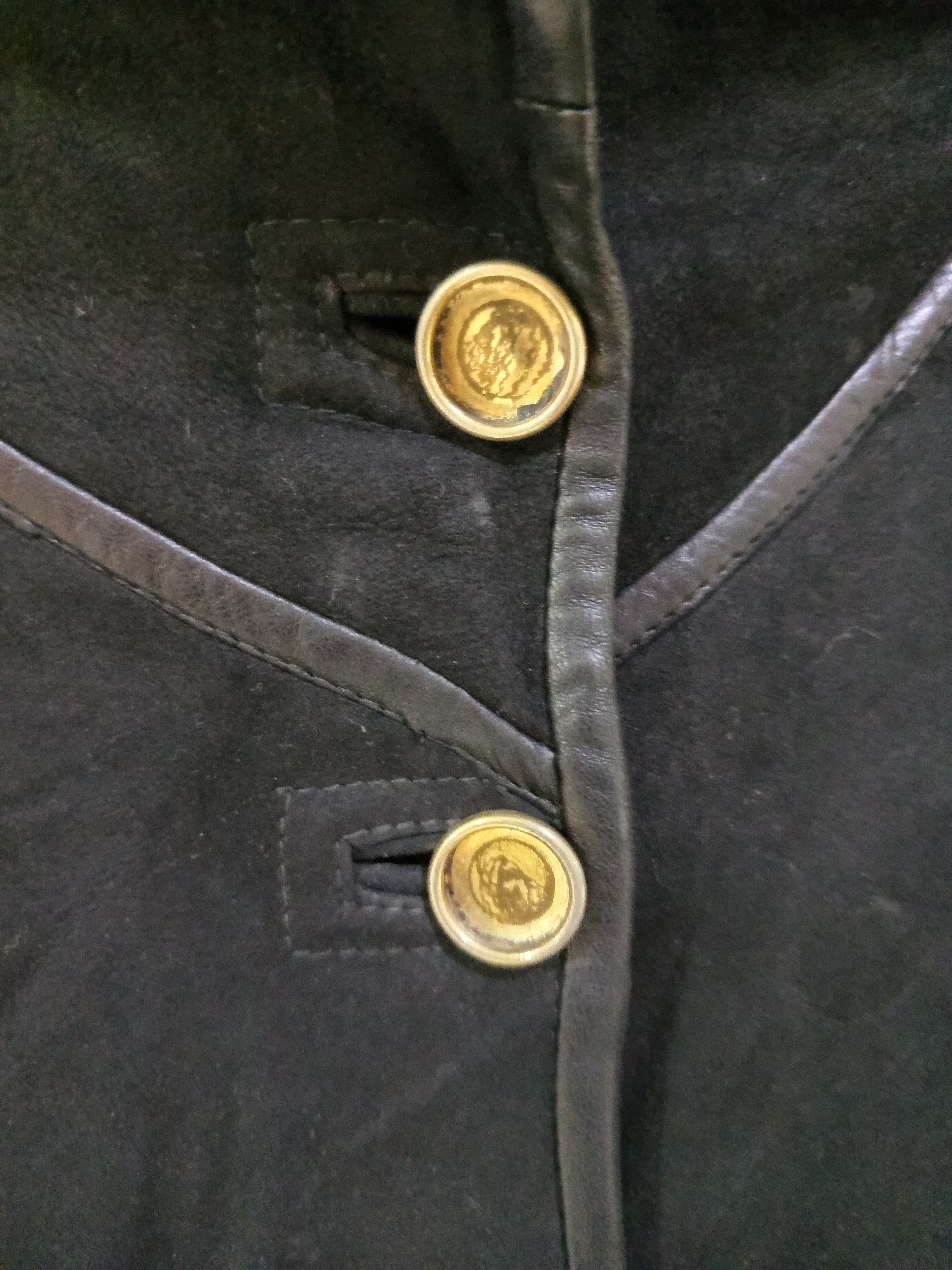 Emmanuelle Khanh 1970s Emmanuel Khanh Paris Shearling Cropped Jacket Size L / US 10 / IT 46 - 16 Thumbnail