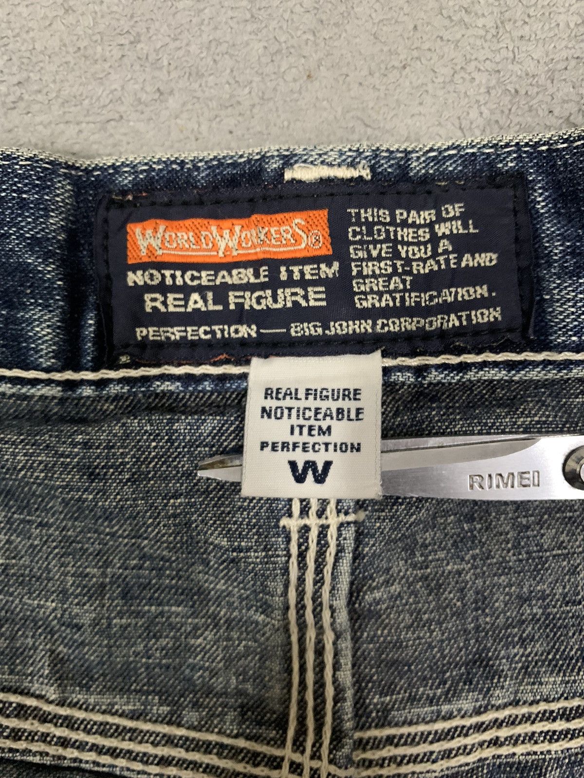 JNCO Vintage Japanese Big John Baggy Distressed Carpenter Jeans Size US 34 / EU 50 - 16 Thumbnail