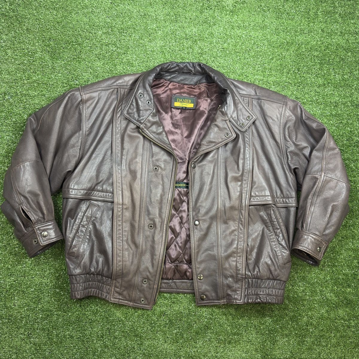 Danier Vintage Y2K Danier Sport Leather Biker Racer Motorcycle Size US M / EU 48-50 / 2 - 3 Thumbnail