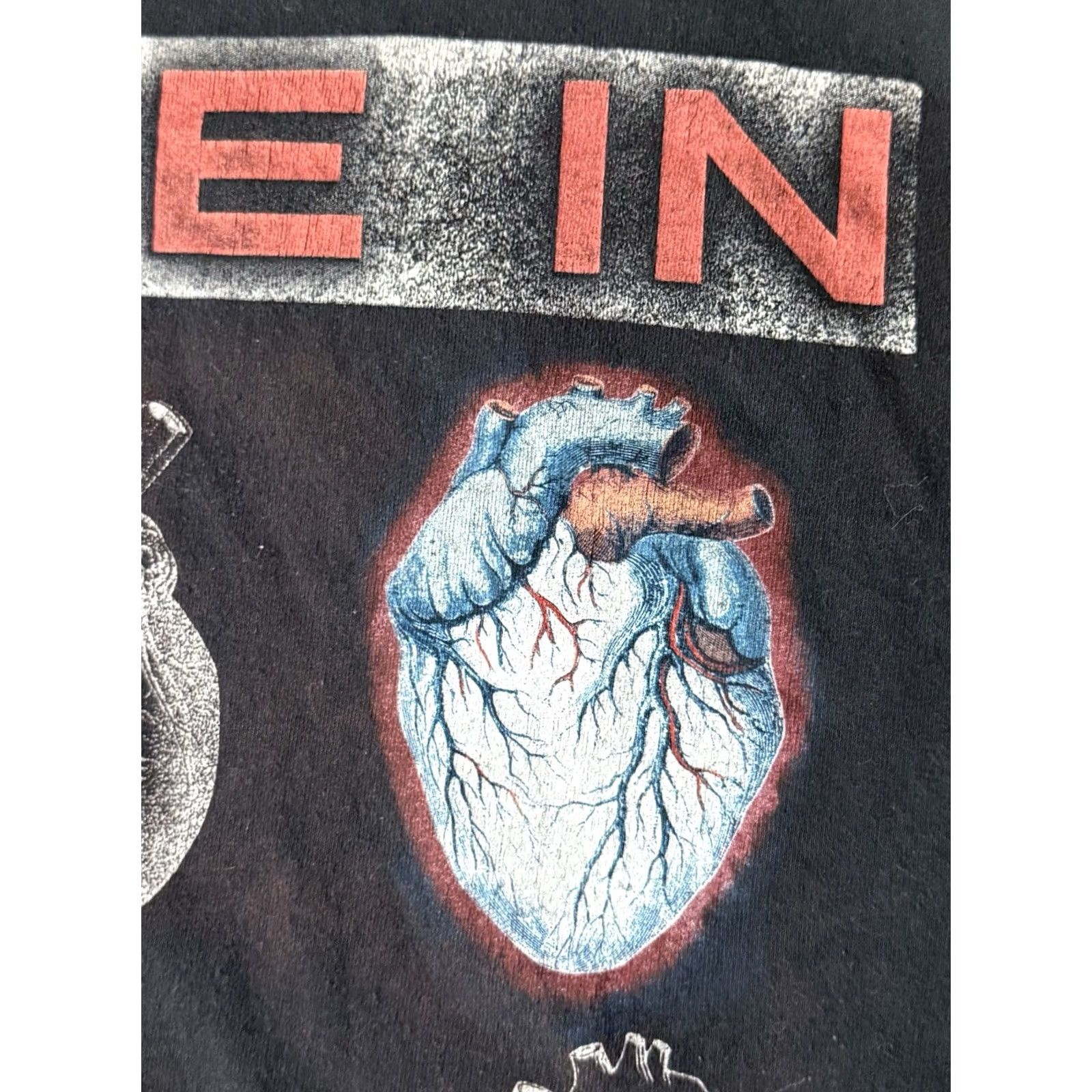 Hanes Hanes T-Shirt Black Gives Way To Blue Shirt M/L Graphic Print Crew Neck Short Sleeve Band M/L Men Grunge Nirvana Alice In Chains Size US M / EU 48-50 / 2 - 4 Thumbnail