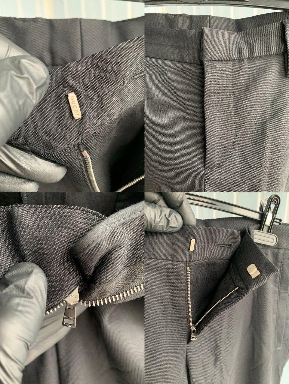 Gucci Vintage Gucci Black Wool Polyamide Knit Men Skinny Trousers Size US 36 / EU 52 - 22 Thumbnail